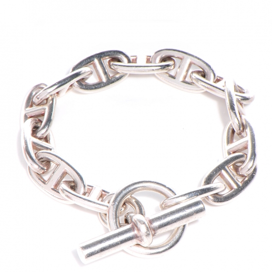 hermes sterling silver bracelet