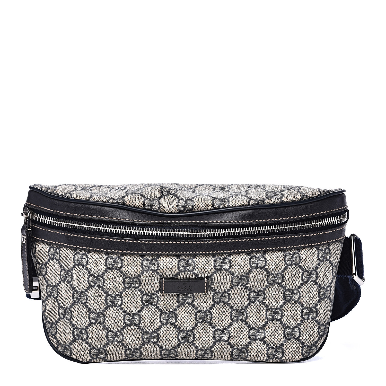 GUCCI GG Supreme Monogram Belt Bag Navy 531643