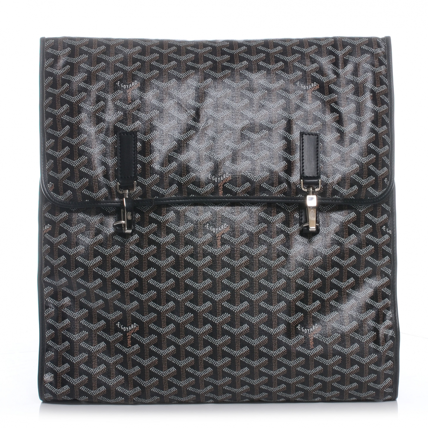 Goyard Goyardine Diaper Bag Changing Pad Black 46050