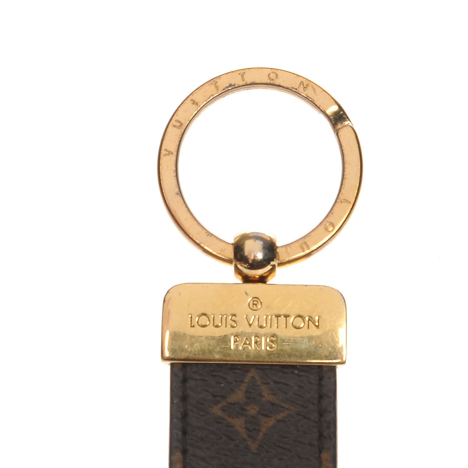 LOUIS VUITTON Monogram Dragonne Key Holder 210965