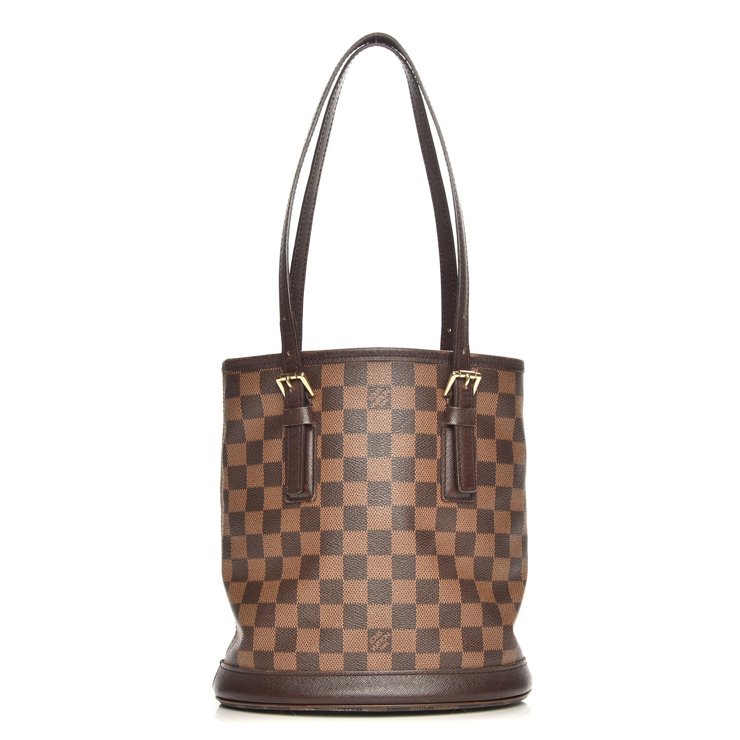louis vuitton damier ebene marais bucket 23 LOUIS VUITTON Damier Ebene Marais Bucket 23 214652