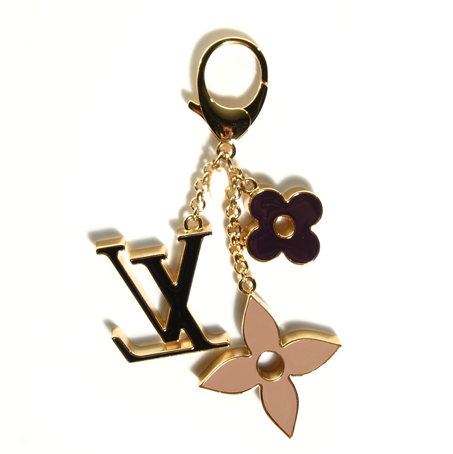 LOUIS VUITTON Fleur De Monogram Bag Charm 110291 | FASHIONPHILE