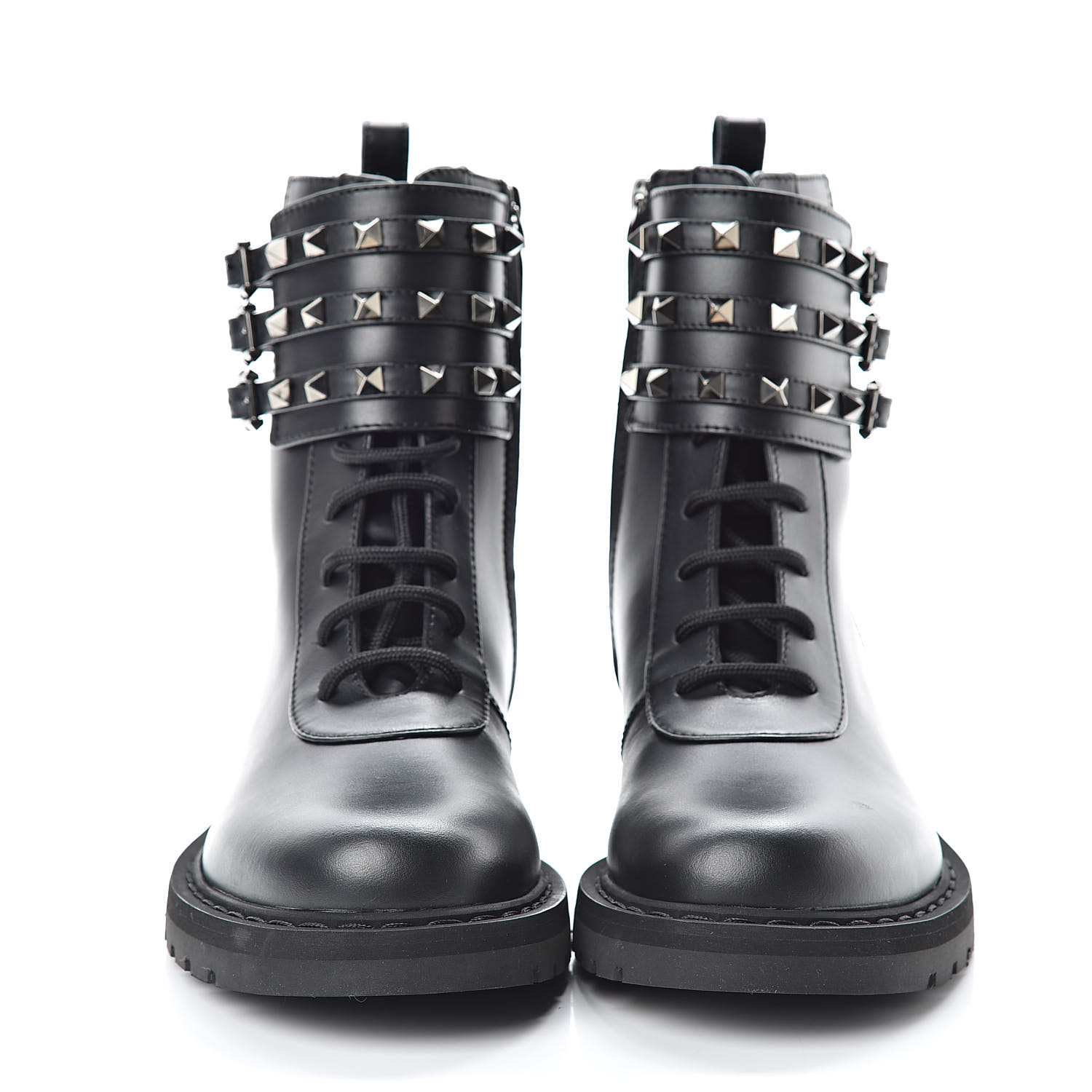 valentino rockstud combat boots