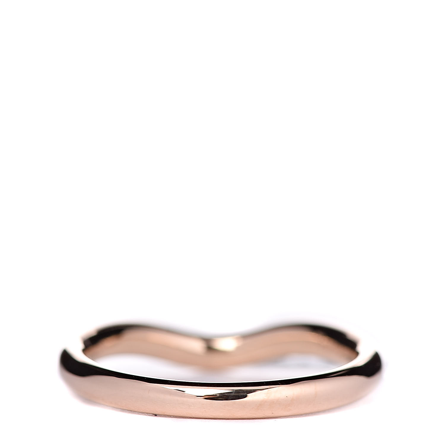 TIFFANY 18K Rose Gold Diamond Elsa Peretti Wedding Band Ring 49 5 481625