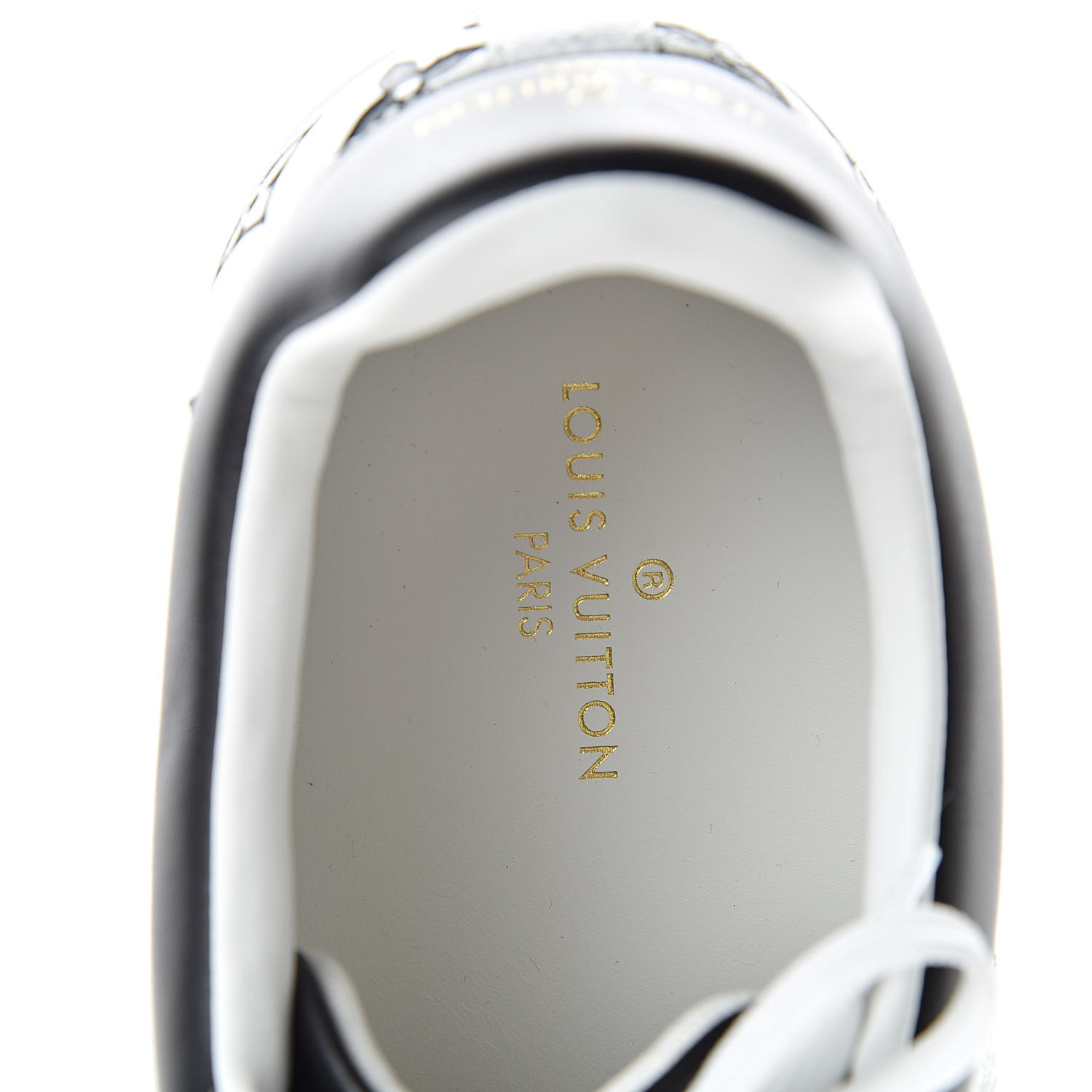 LOUIS VUITTON Calfskin Monogram Mens Luxembourg Sneakers 8.5 White 498224