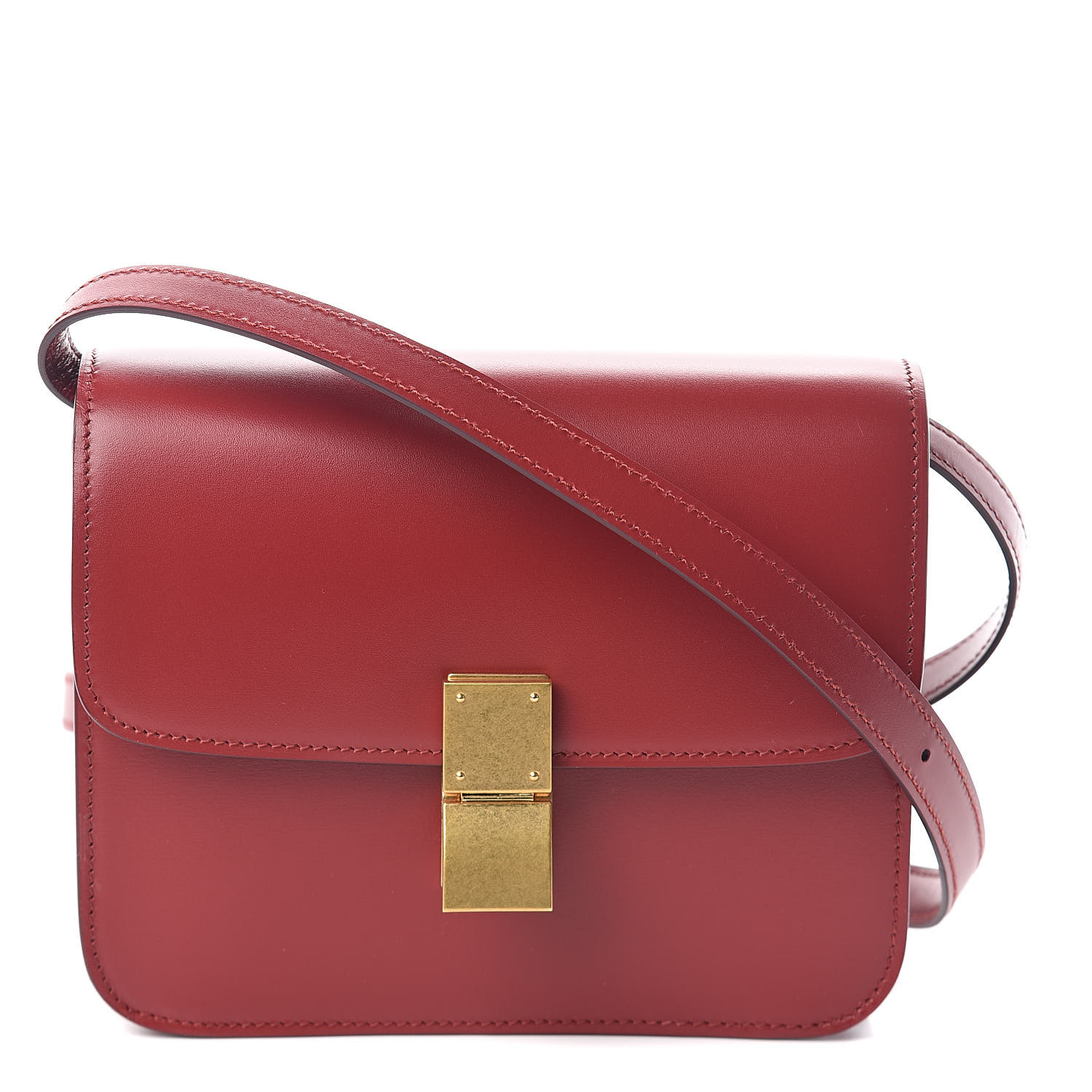 celine box bag red
