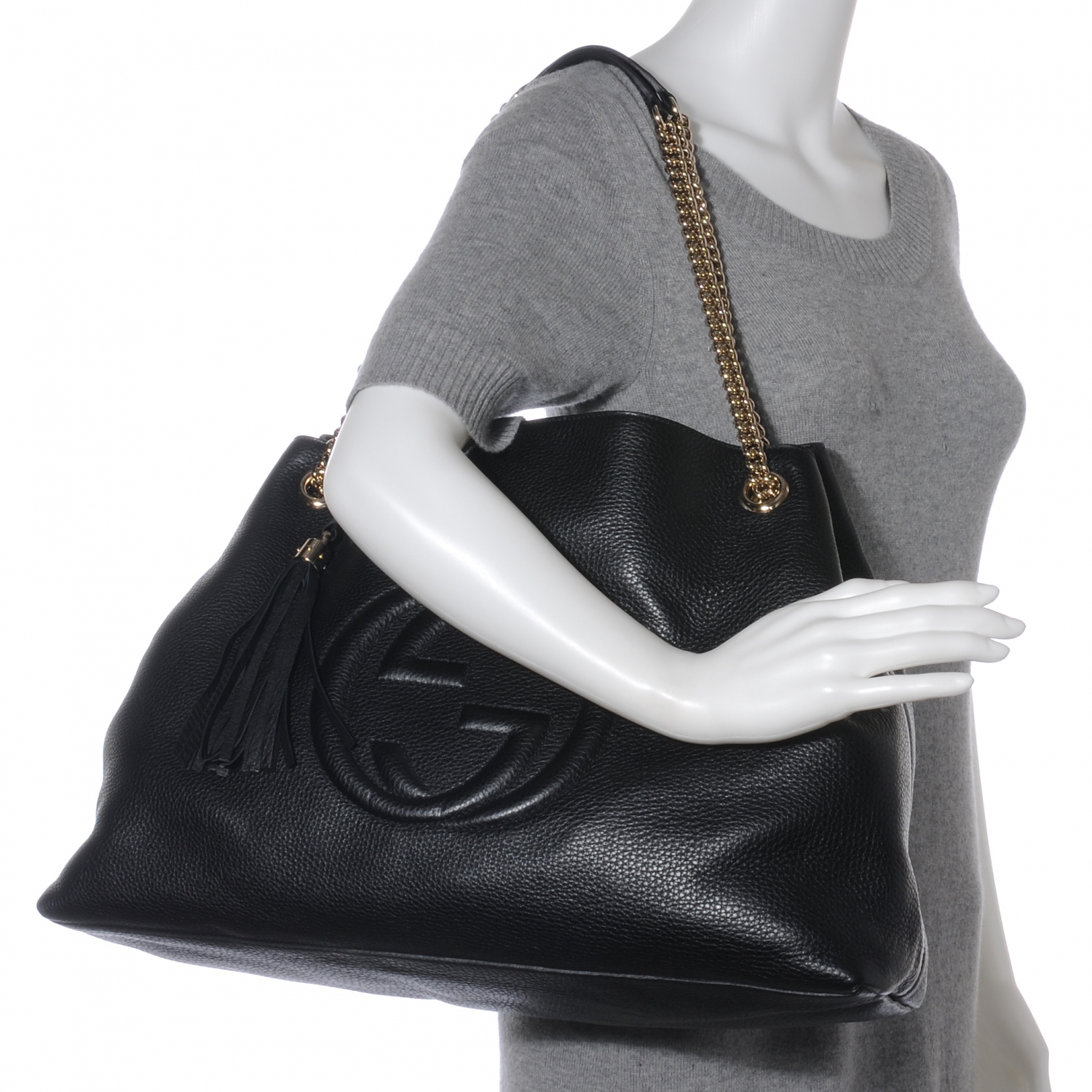 Soho Tote w Double Chain Straps 