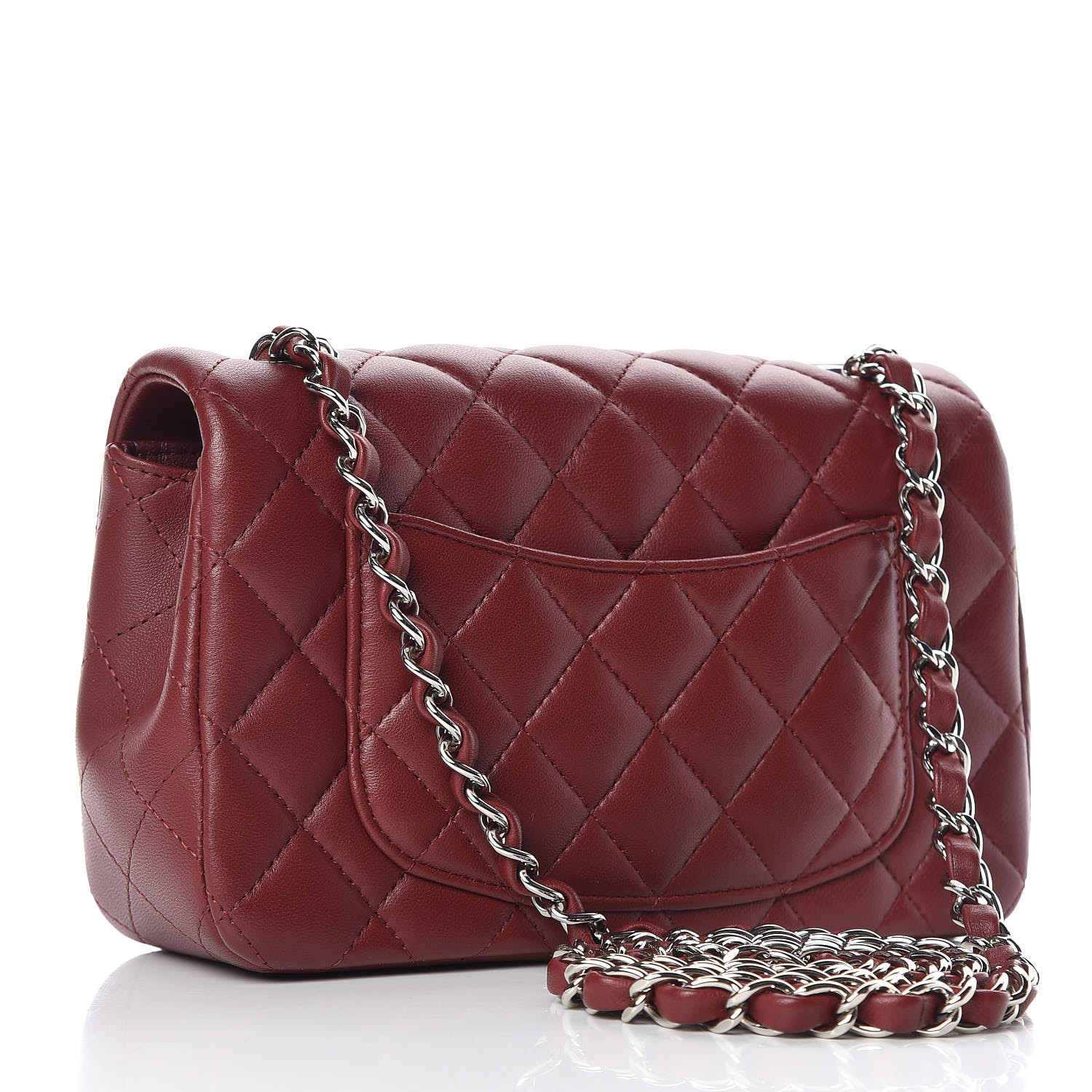 chanel mini rectangular burgundy