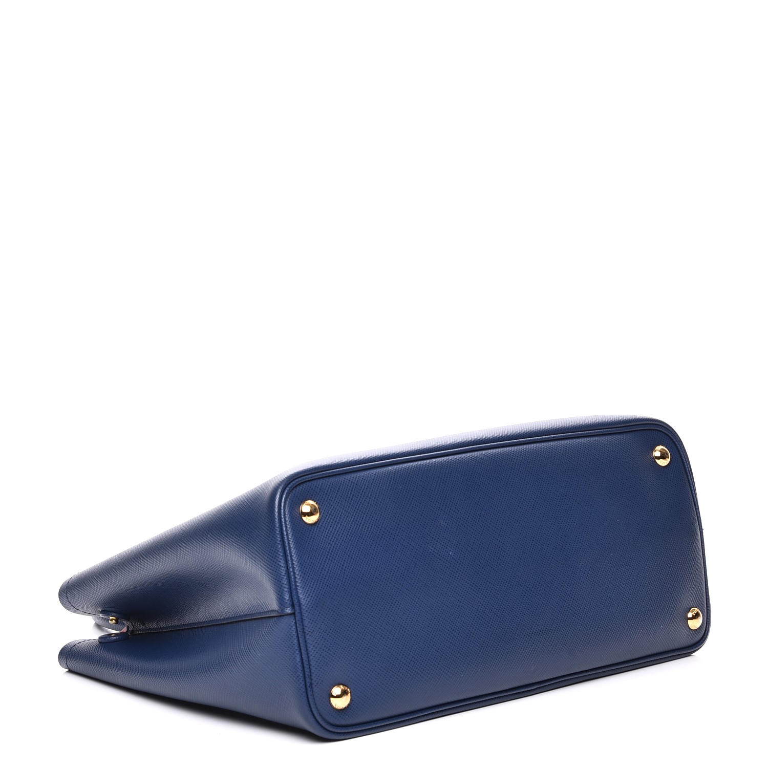 PRADA Saffiano Cuir Medium Double Bag Bluette 229213