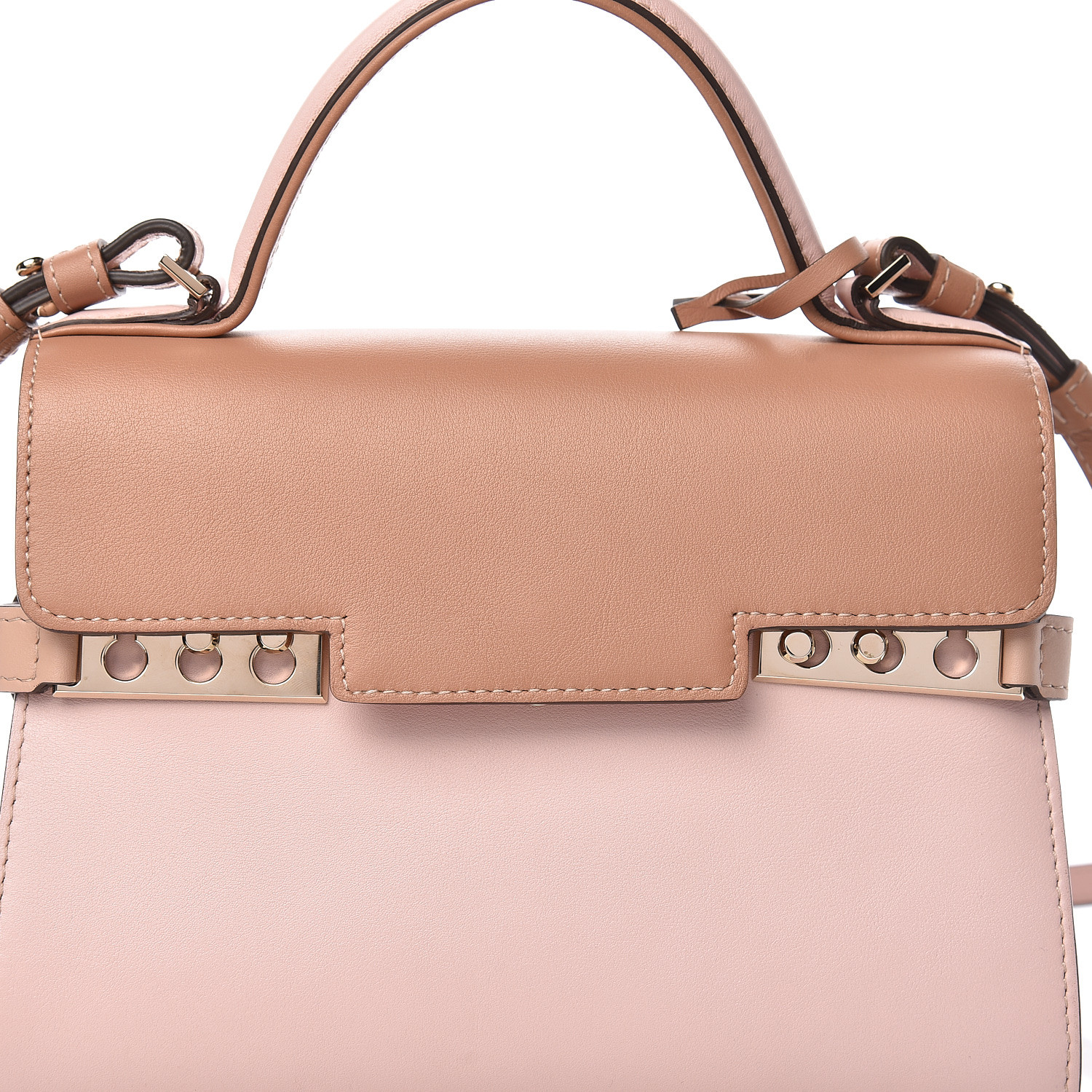 DELVAUX Smooth Calfskin Mini Tempete Satchel Vision Pink 488592 ...