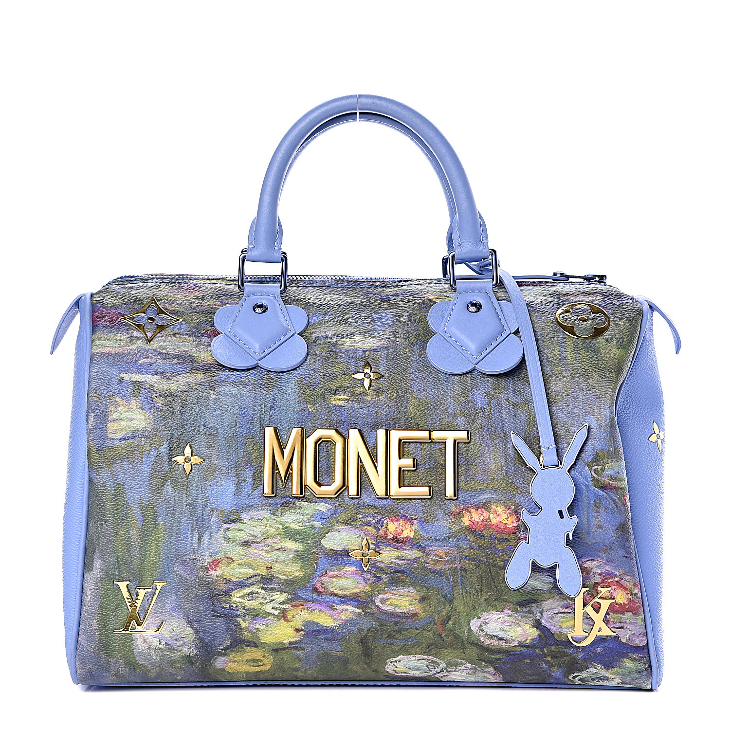 LOUIS VUITTON Masters Jeff Koons Monet Speedy 30 488053