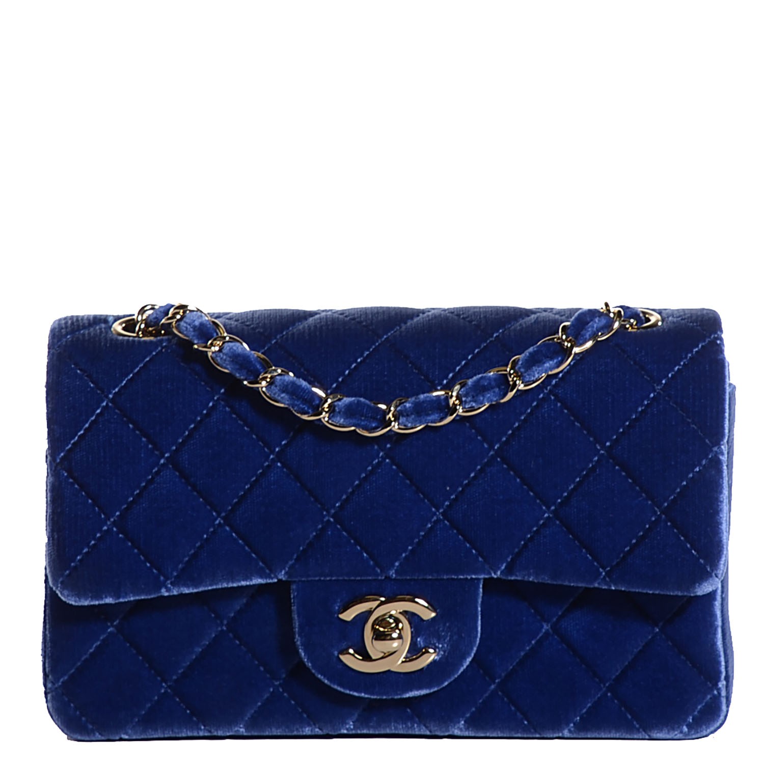 chanel mini flap velvet
