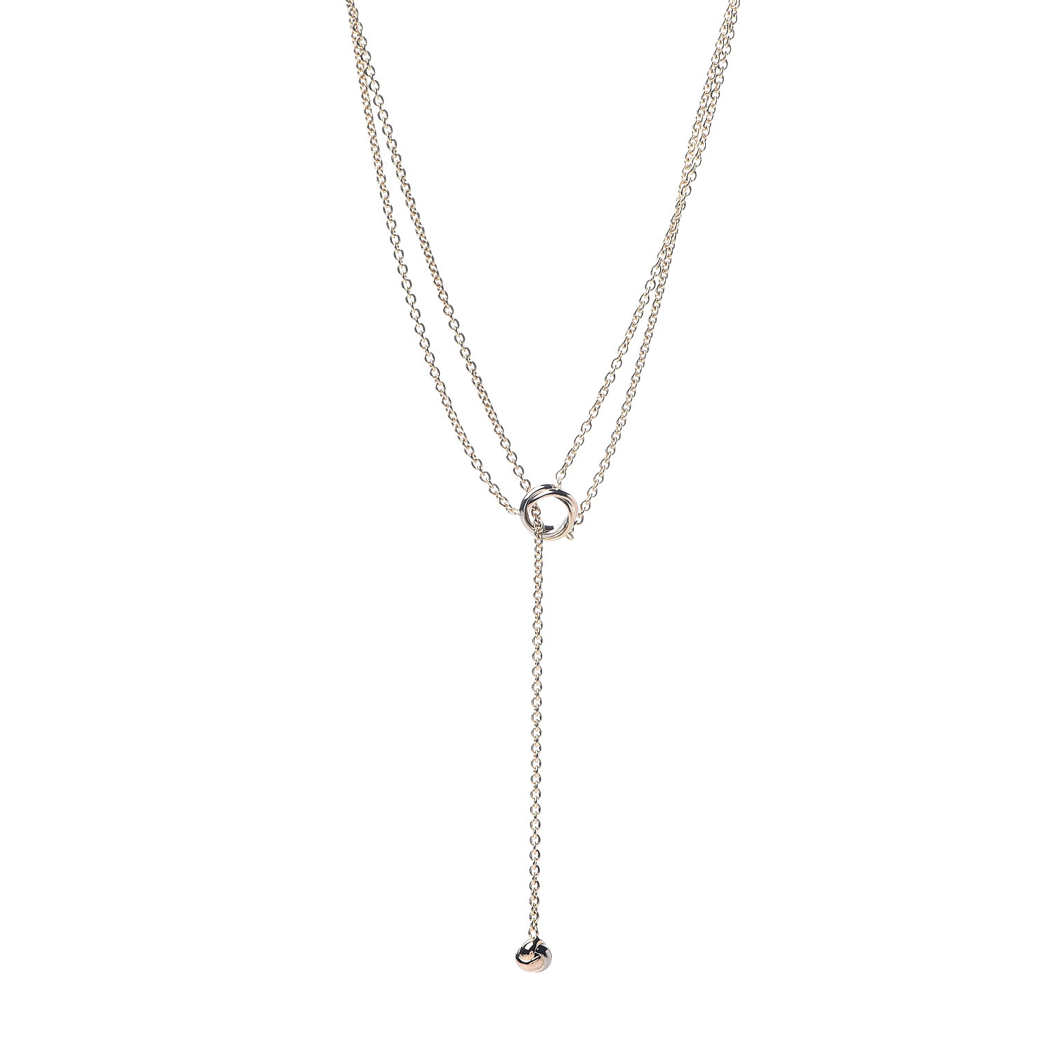 cartier baby trinity pampilles necklace