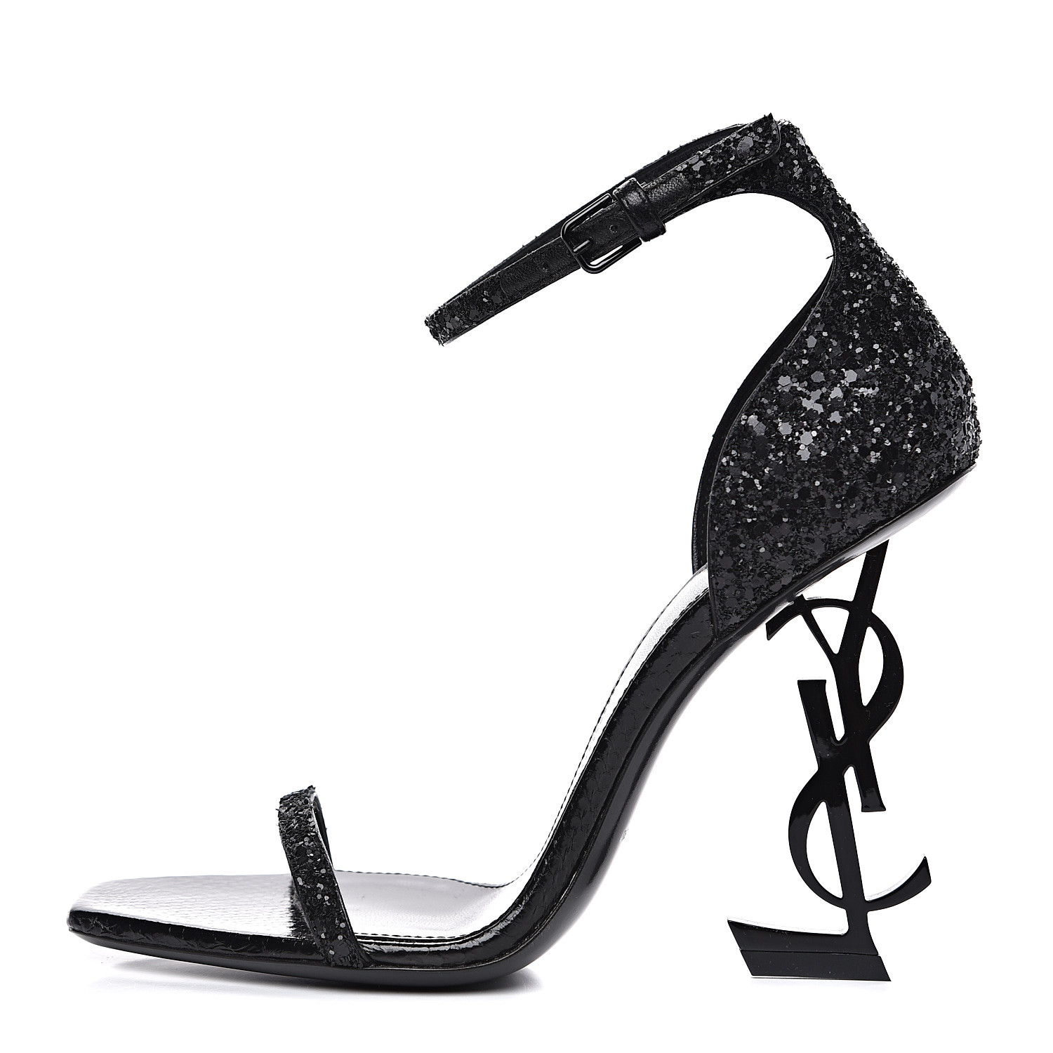 ysl glitter heels