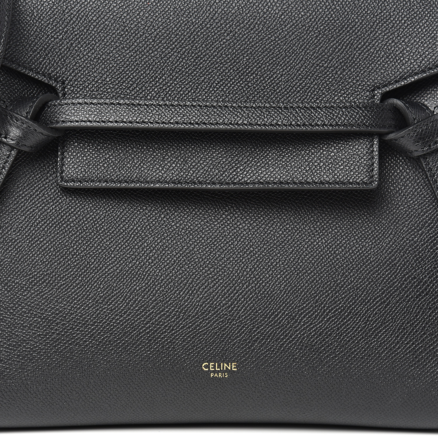 CELINE Grained Calfskin Micro Belt Bag Black 534598