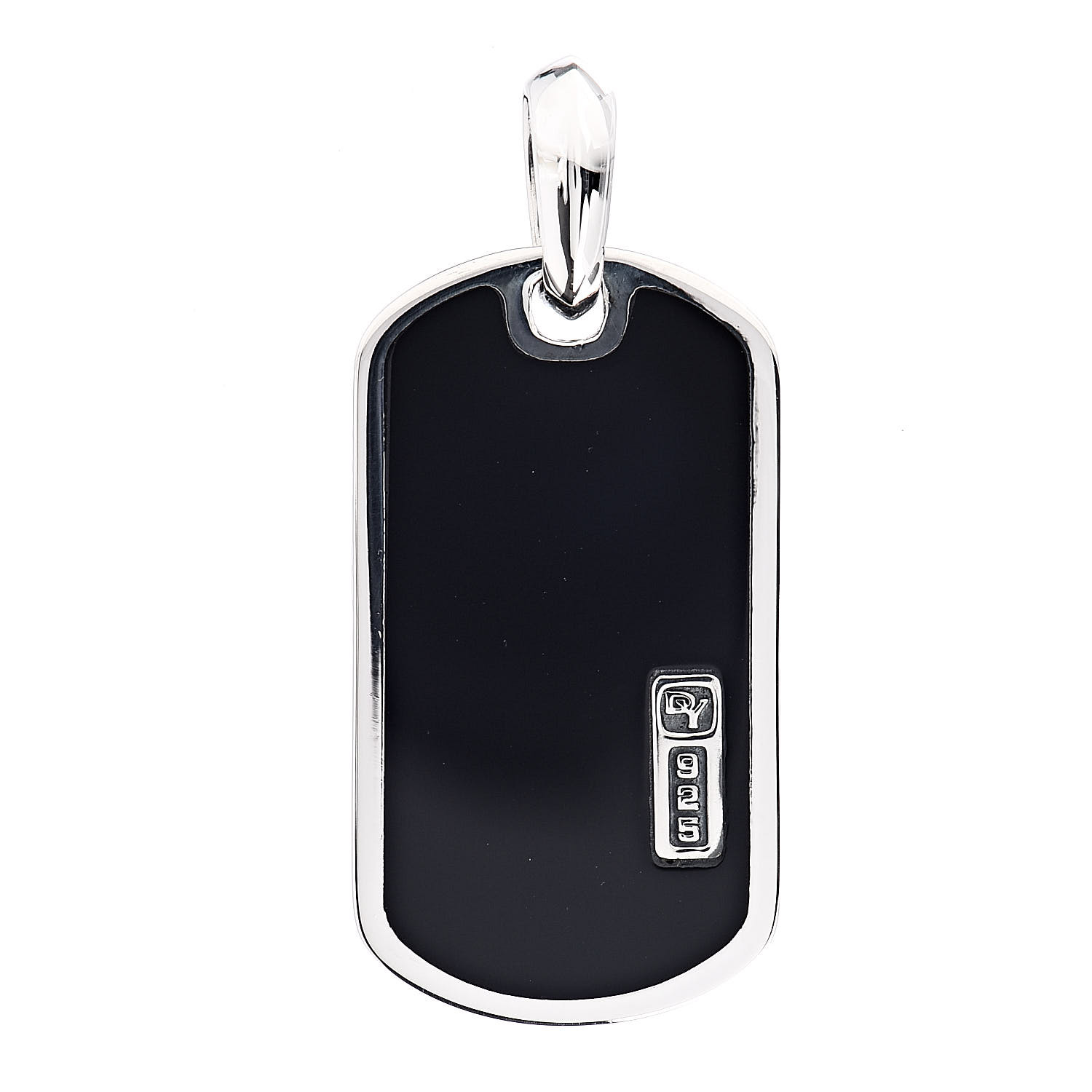 david yurman black onyx dog tag