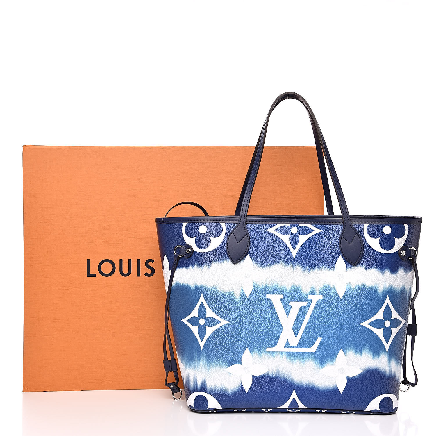 Louis Vuitton Monogram Escale Neverfull Mm Blue 523989