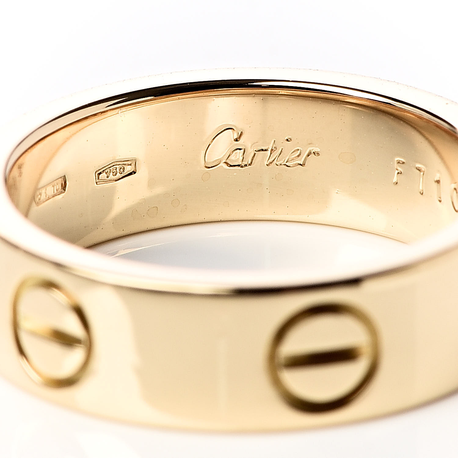 CARTIER 18K Yellow Gold 5.5mm LOVE Ring 51 5.75 501623