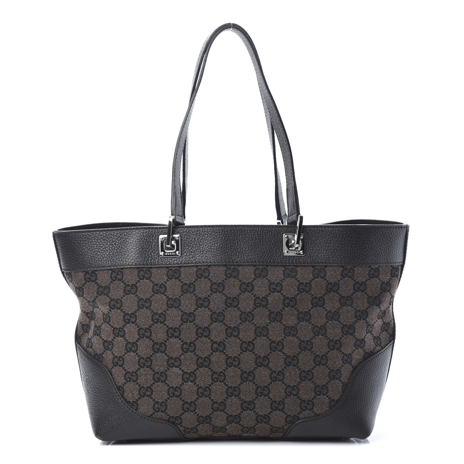 gucci black monogram tote