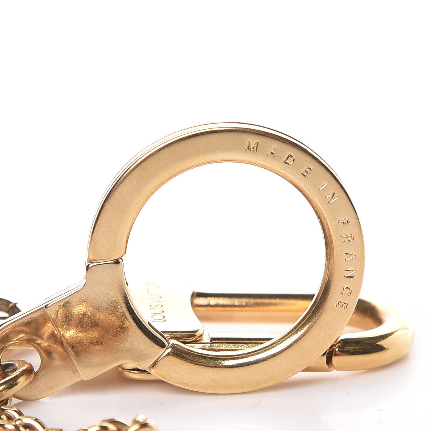 LOUIS VUITTON Pochette Extender Key Ring Chain Gold 327462