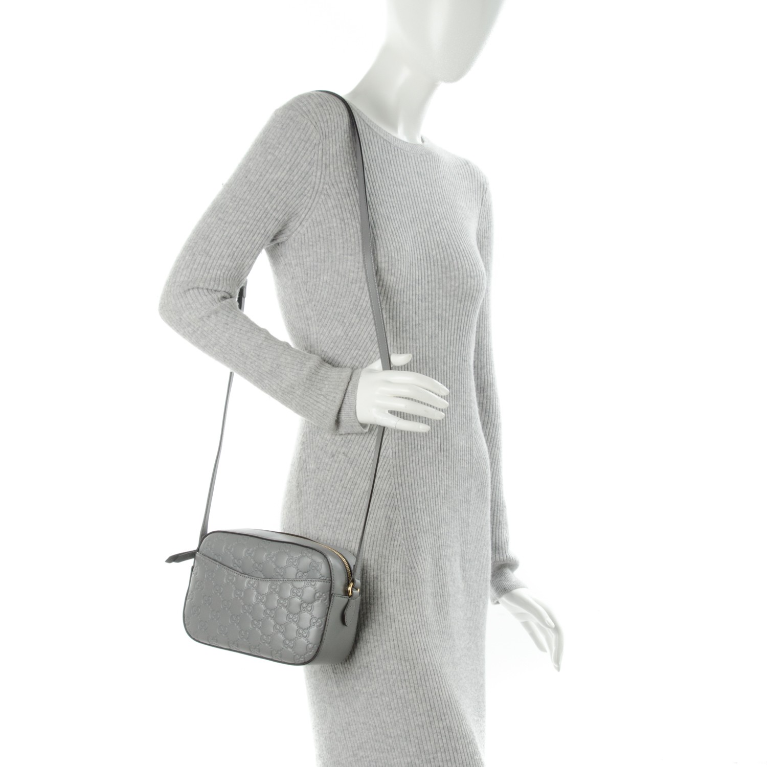 gucci signature small camera crossbody bag
