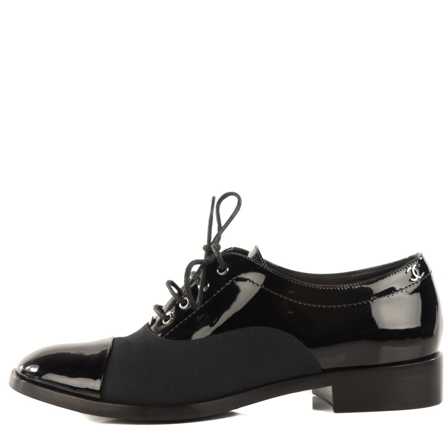 chanel lace up oxfords