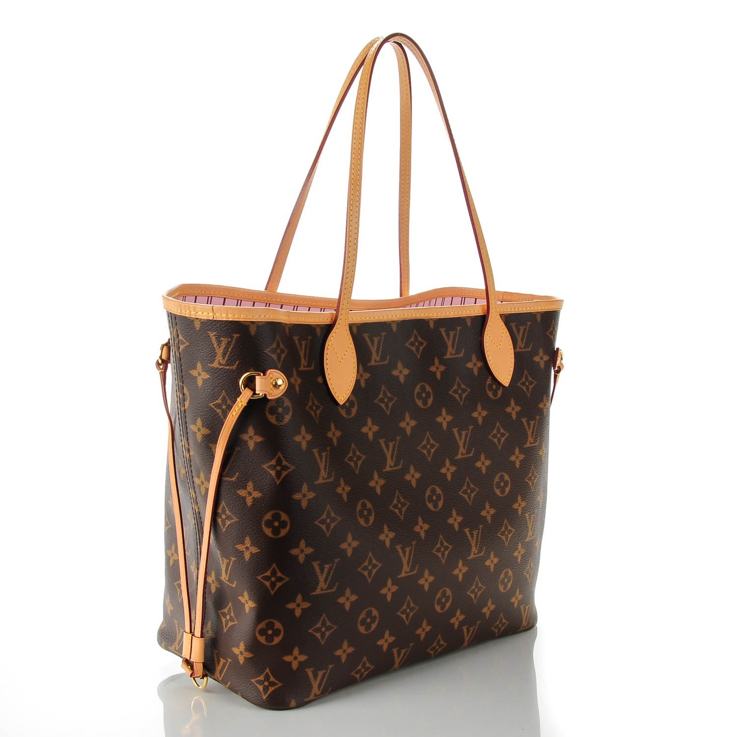 LOUIS VUITTON Monogram Neo Neverfull MM Rose Ballerine 134077