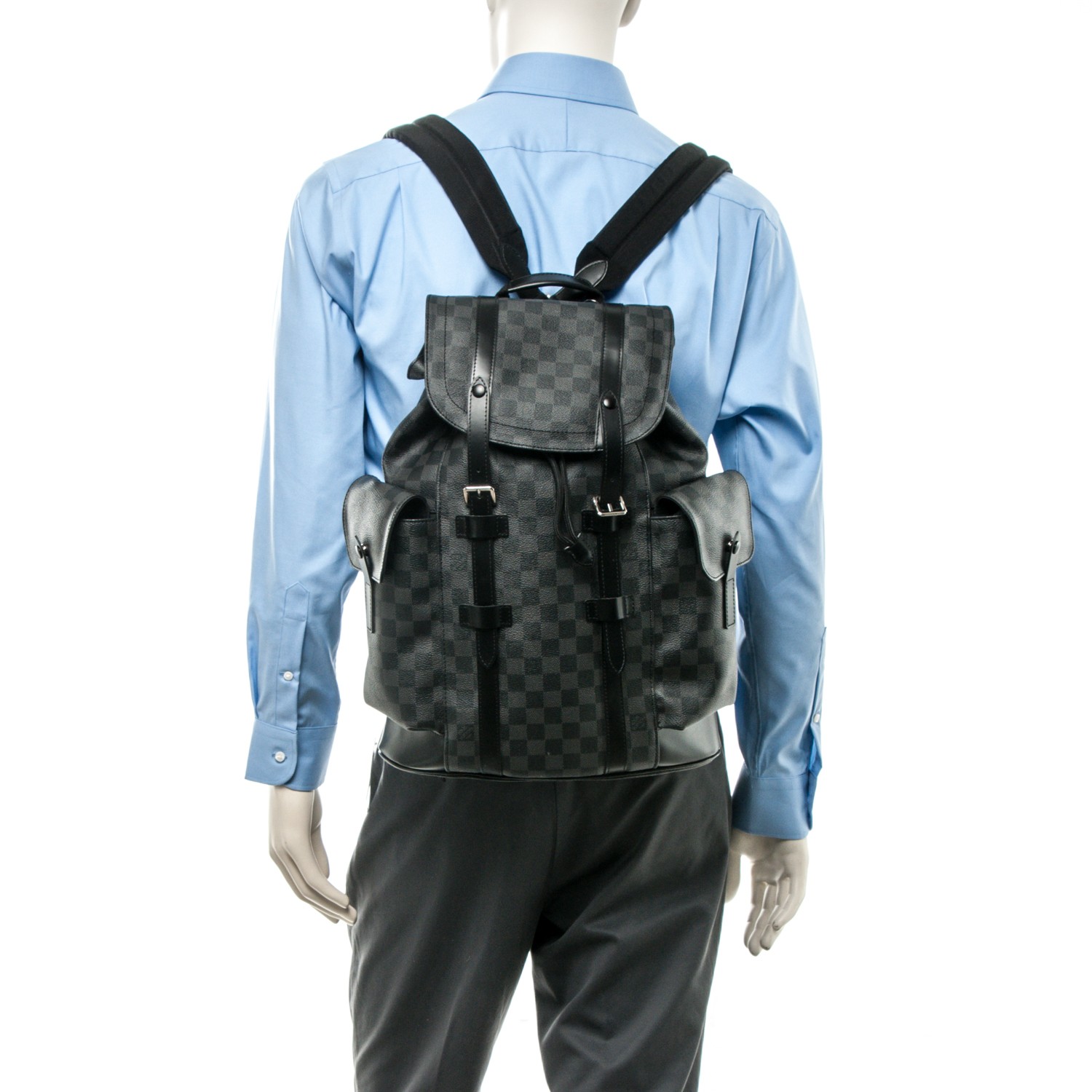 LOUIS VUITTON Damier Graphite Christopher PM Backpack 182881