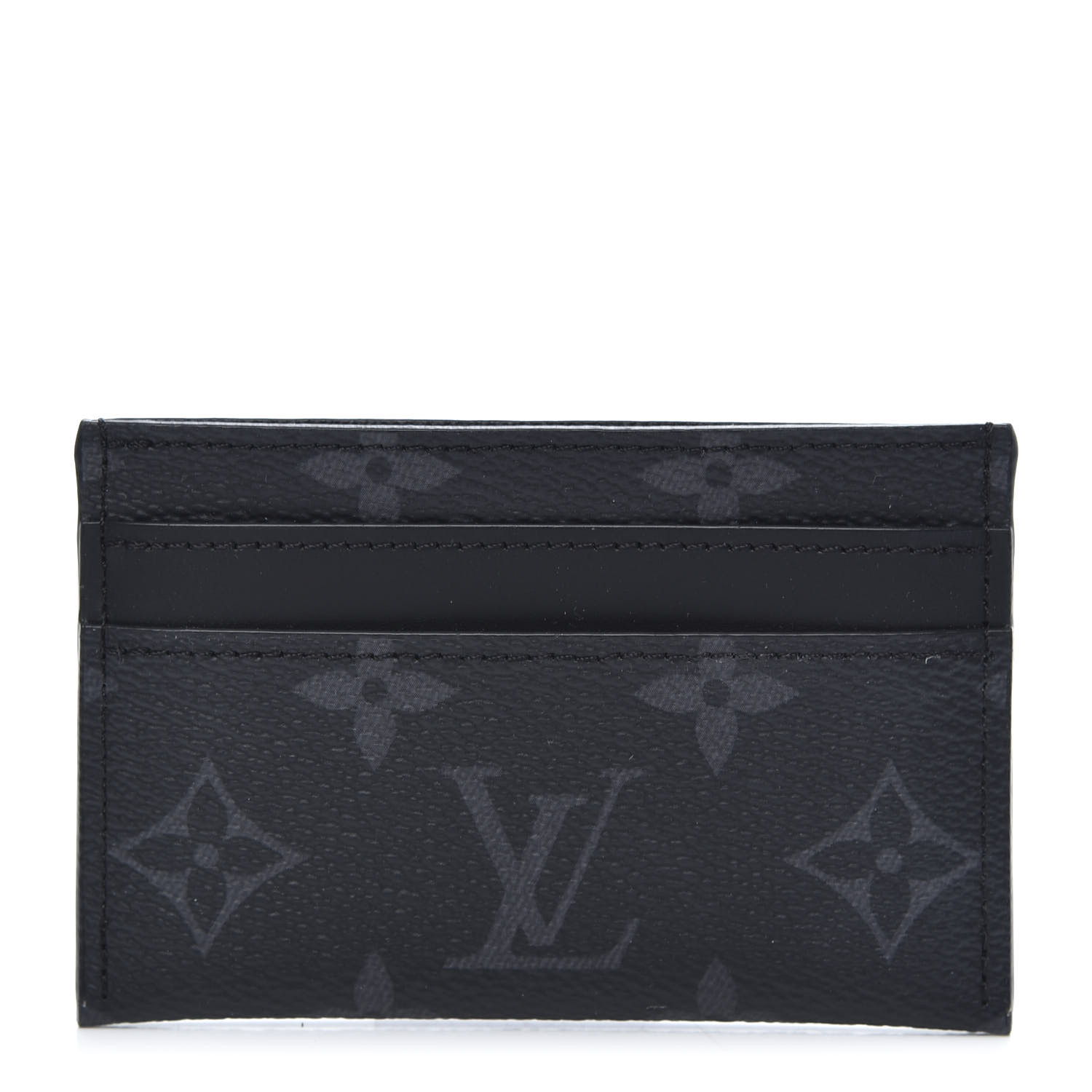 Auth LOUIS VUITTON Taiga Porte Cartes Double Card Holder Noir M32730  #S408129