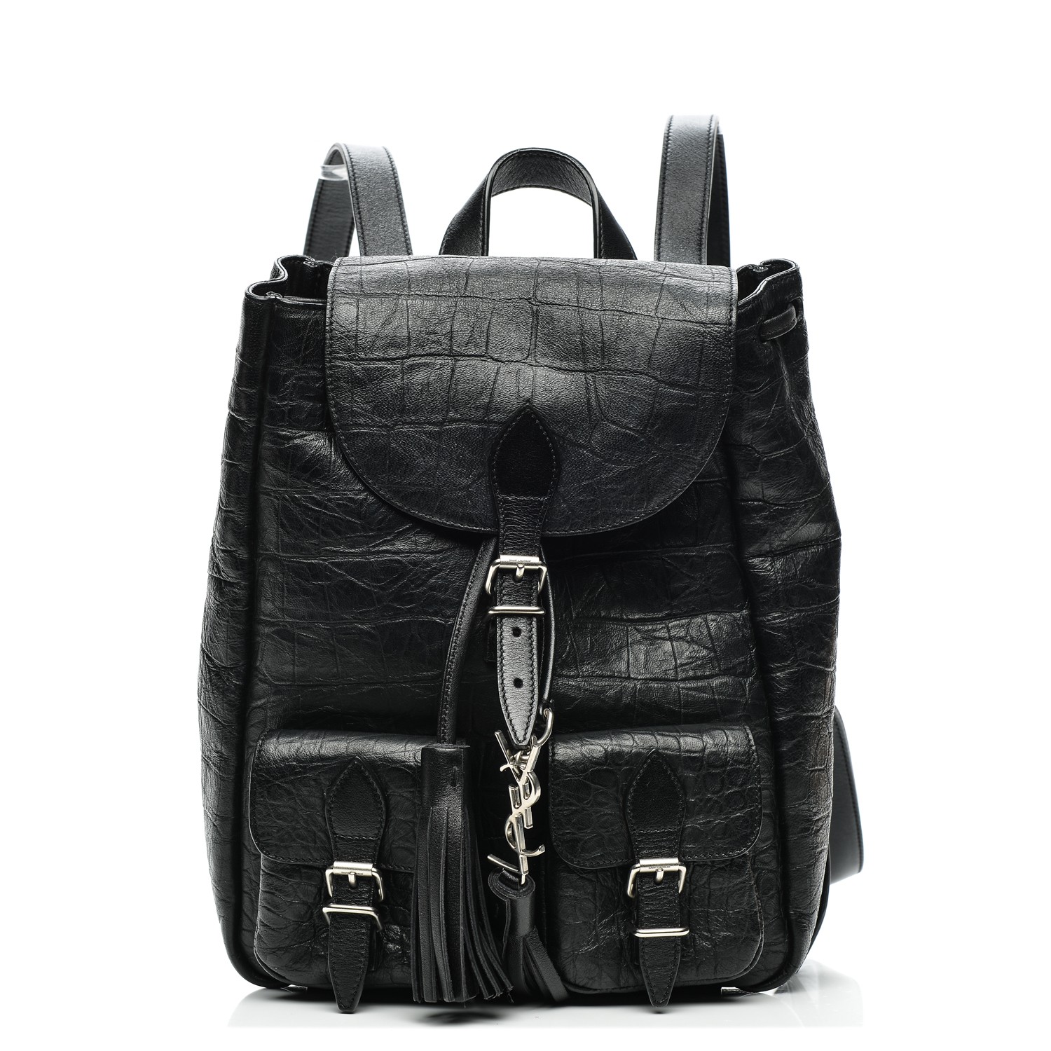 black crocodile backpack