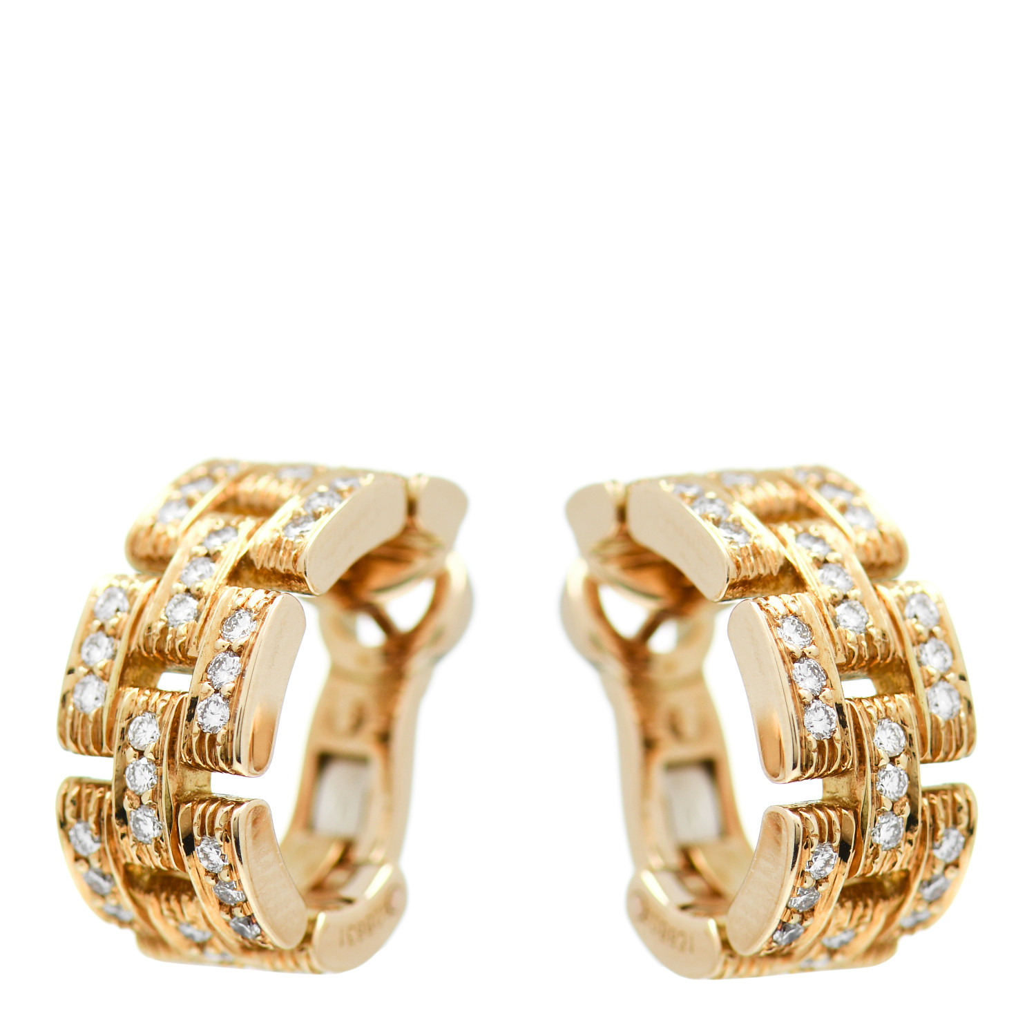 cartier maillon panthere earrings