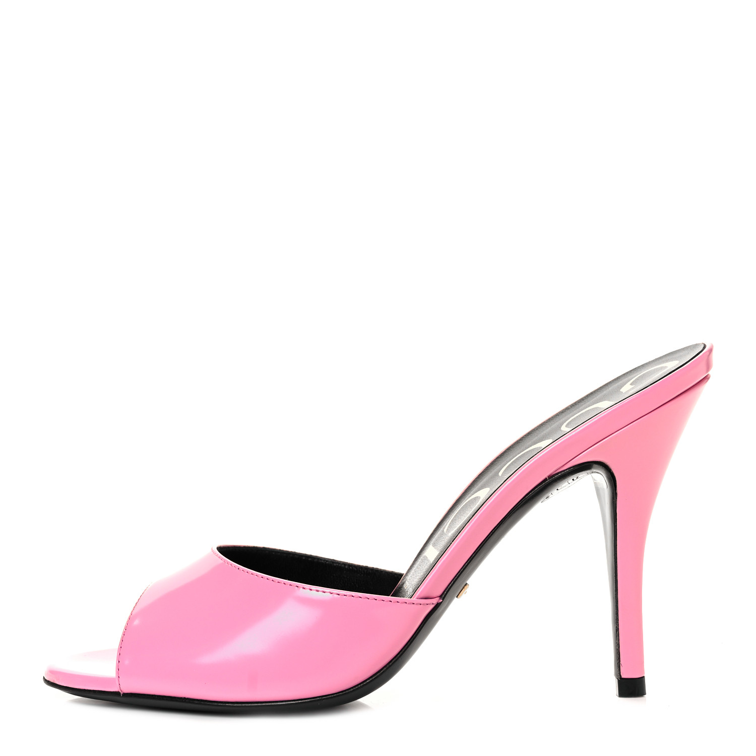 gucci pink slide heels