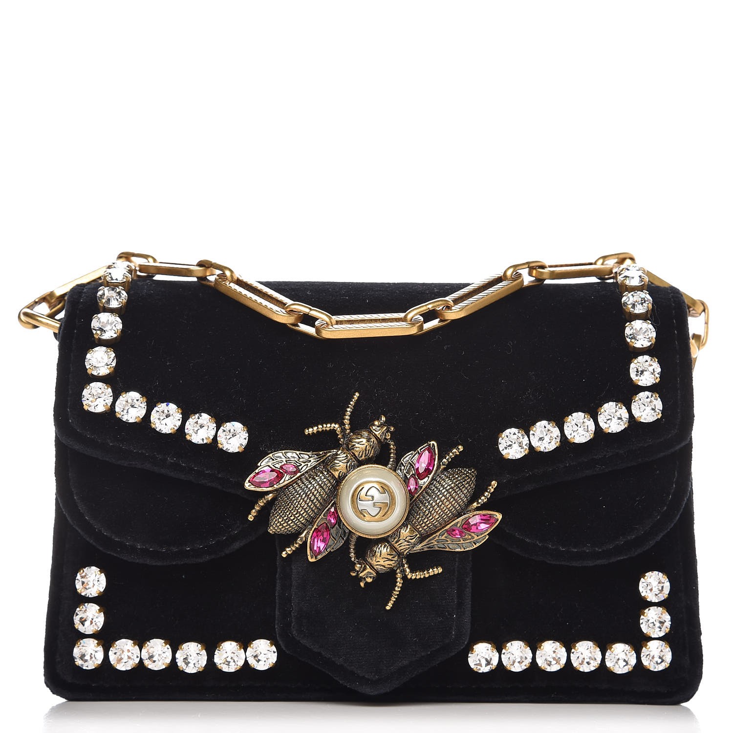 crystal mini gucci bag