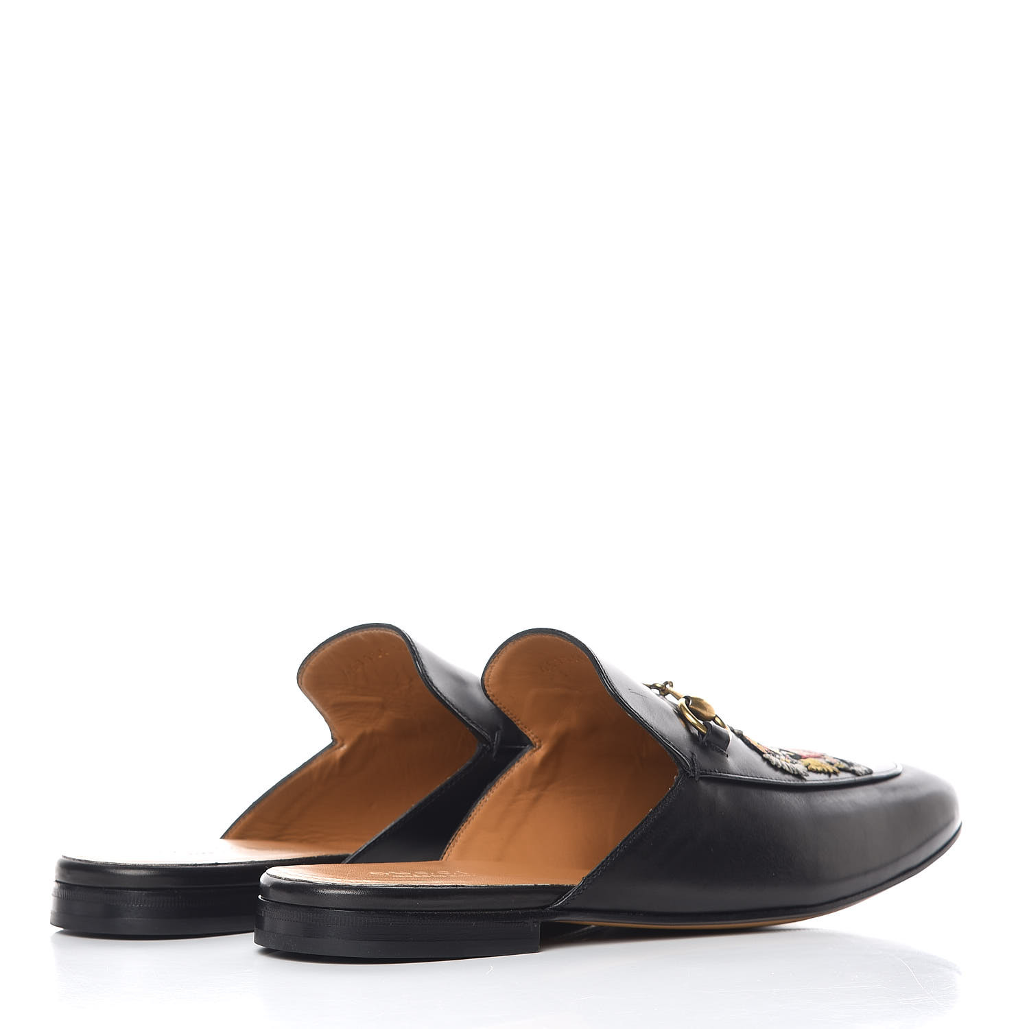 all black gucci slippers