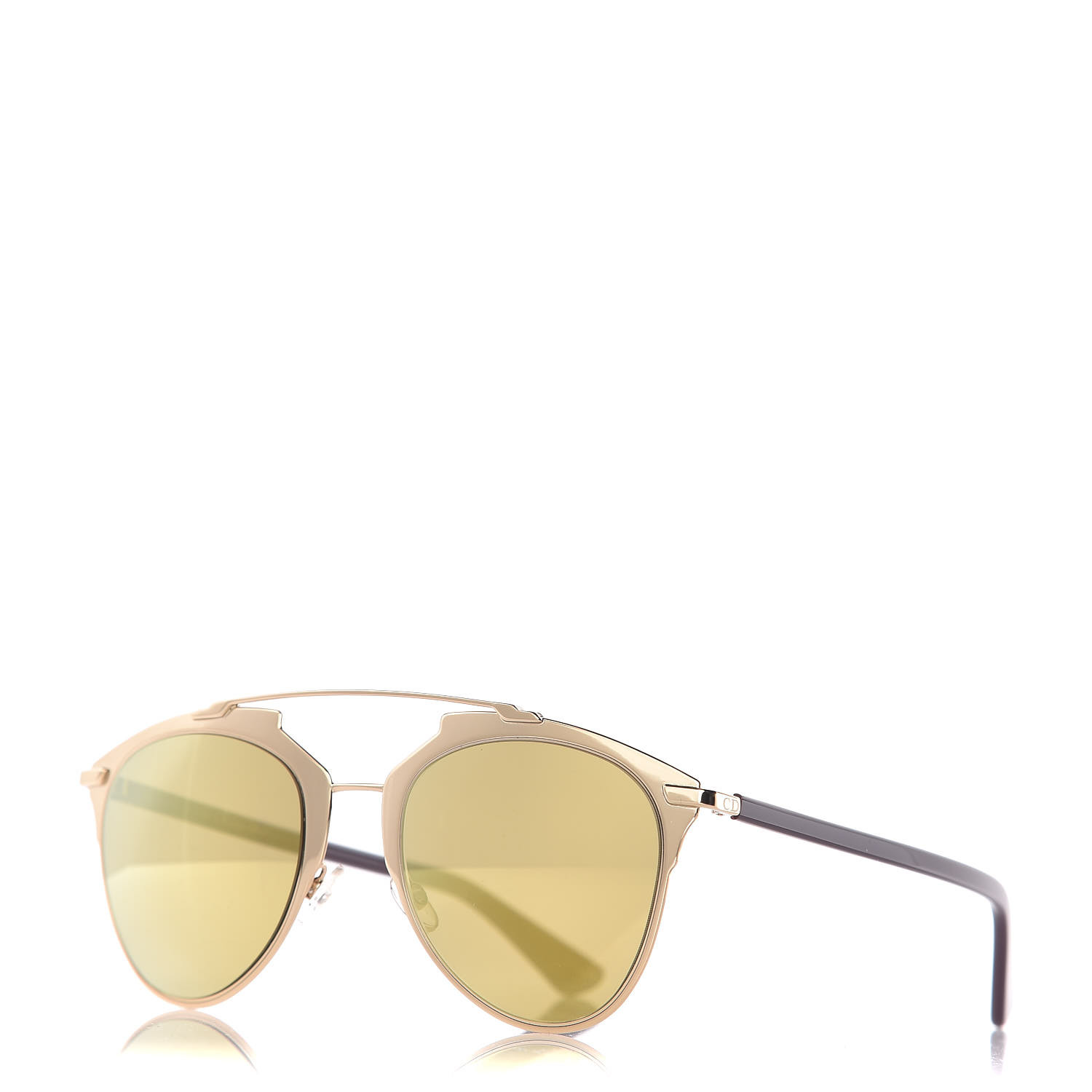 dior reflected sunglasses gold