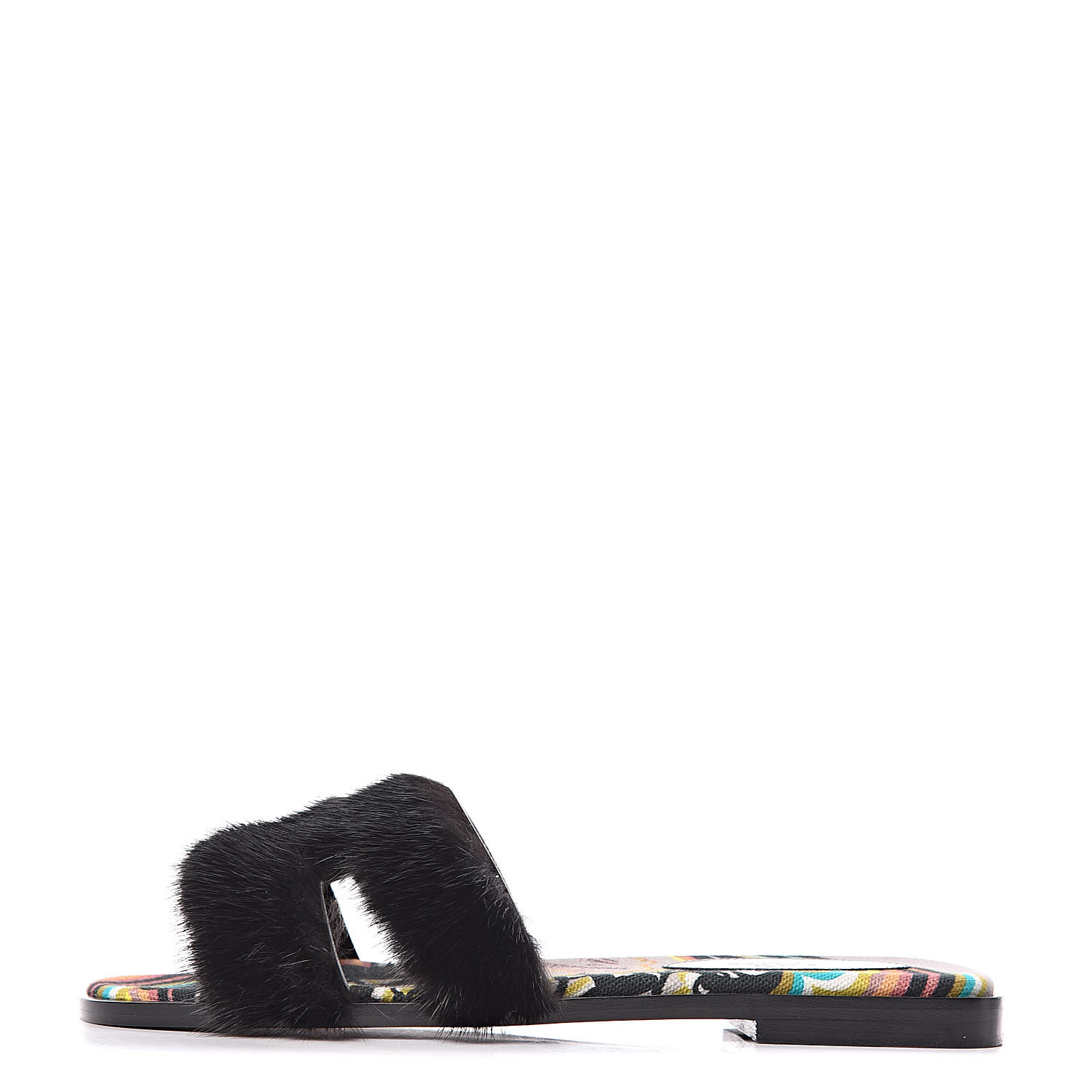 hermes fur sandals