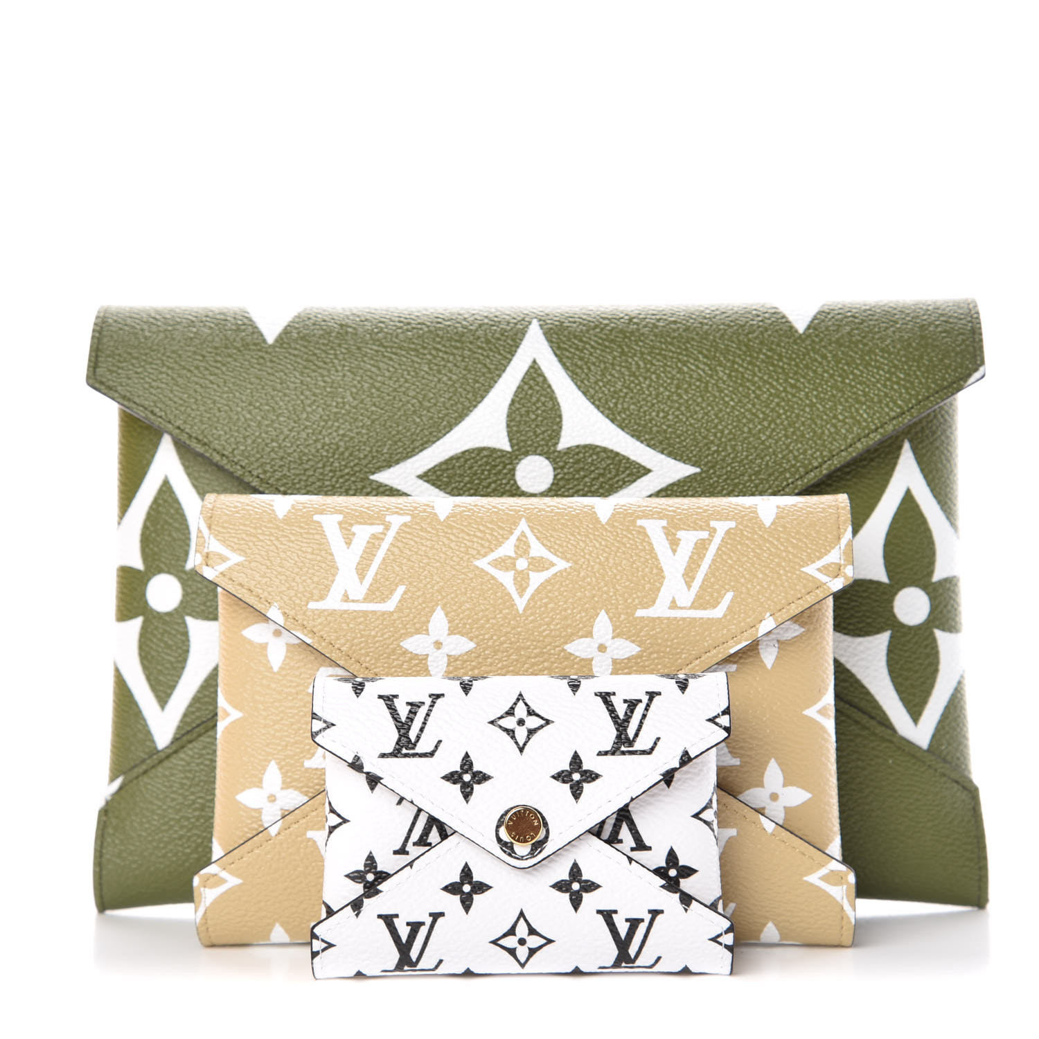 Louis Vuitton Mono Giant Kirigami Pochette Set at 1stDibs