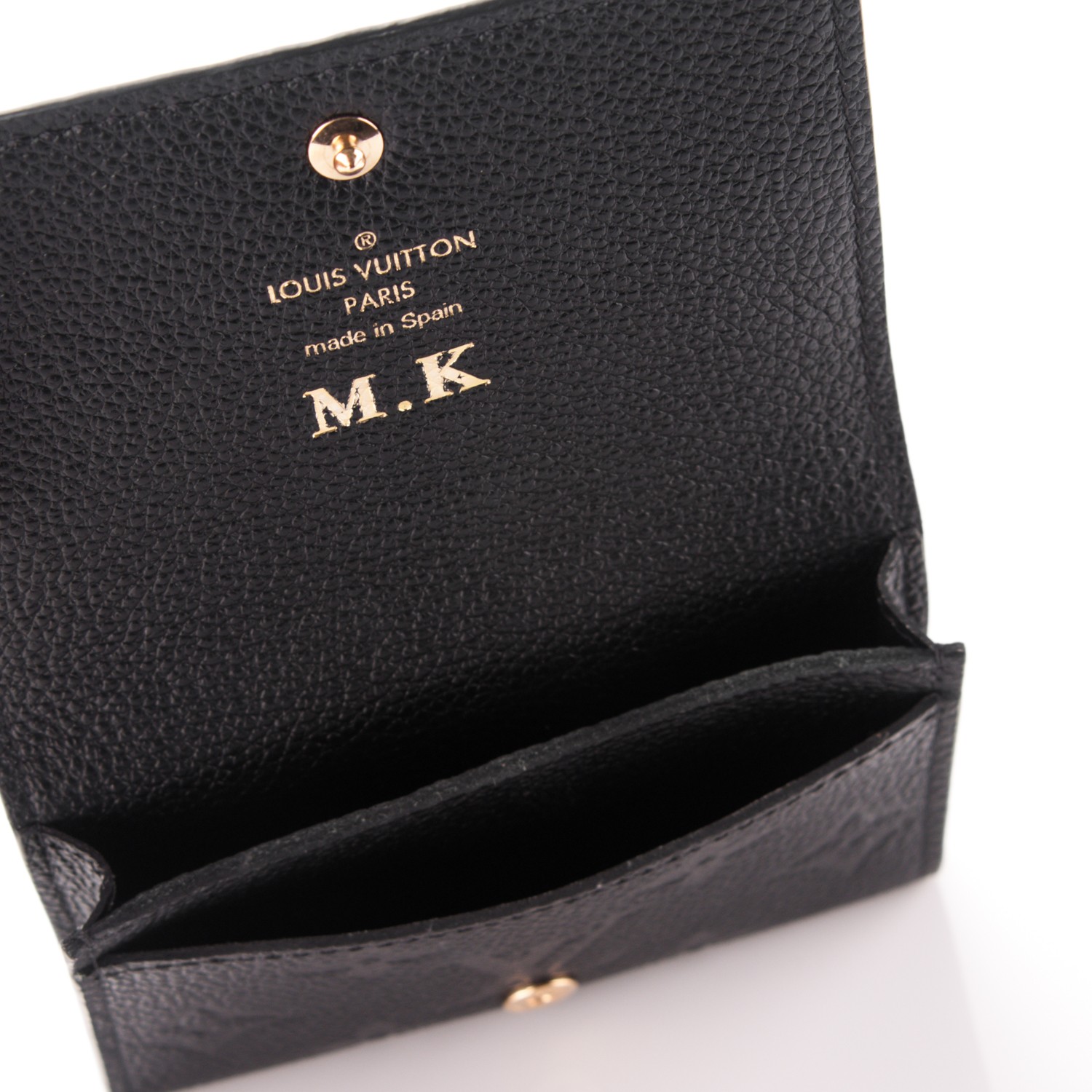 LOUIS VUITTON Empreinte Business Card Holder Black 177644