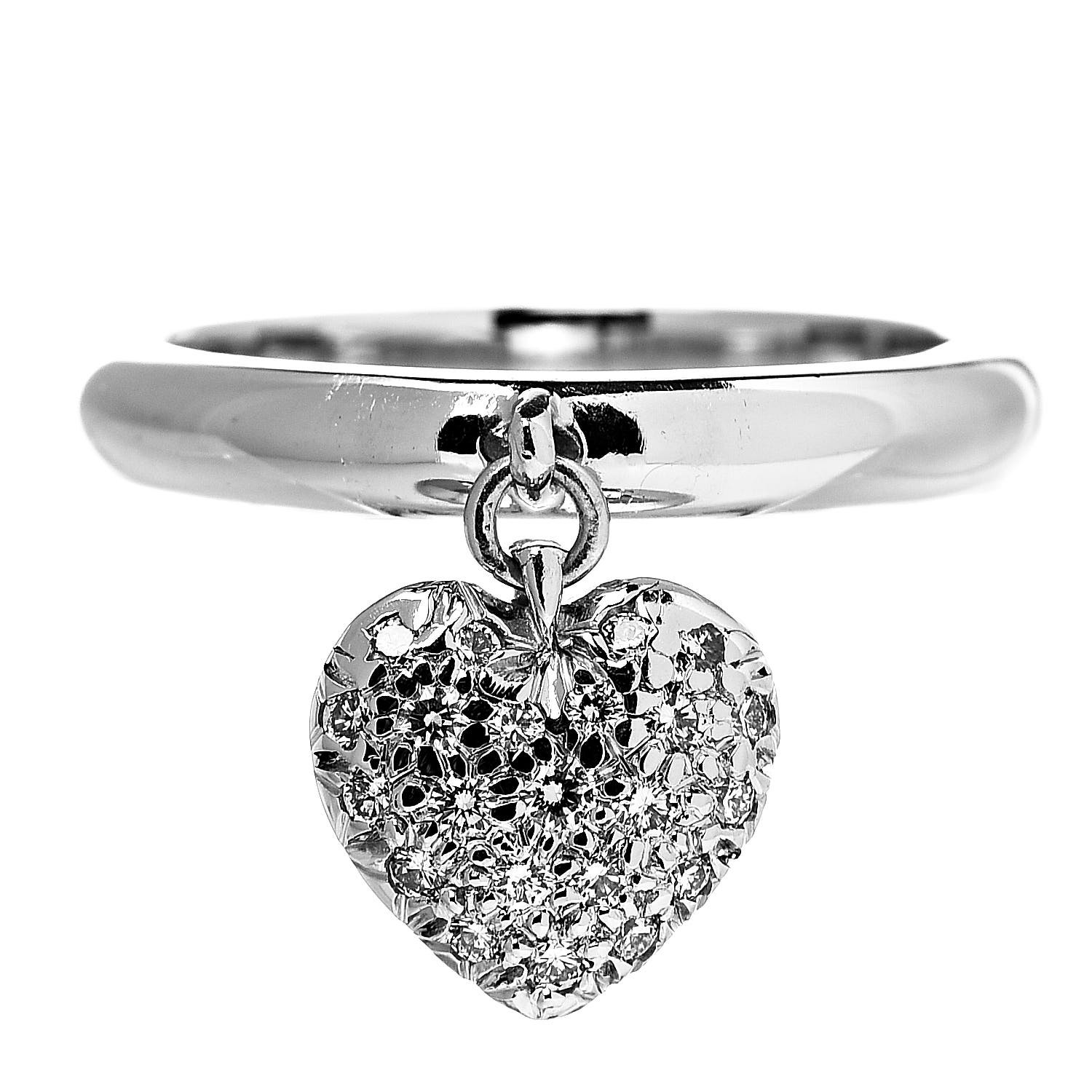 tiffany ring with heart charm