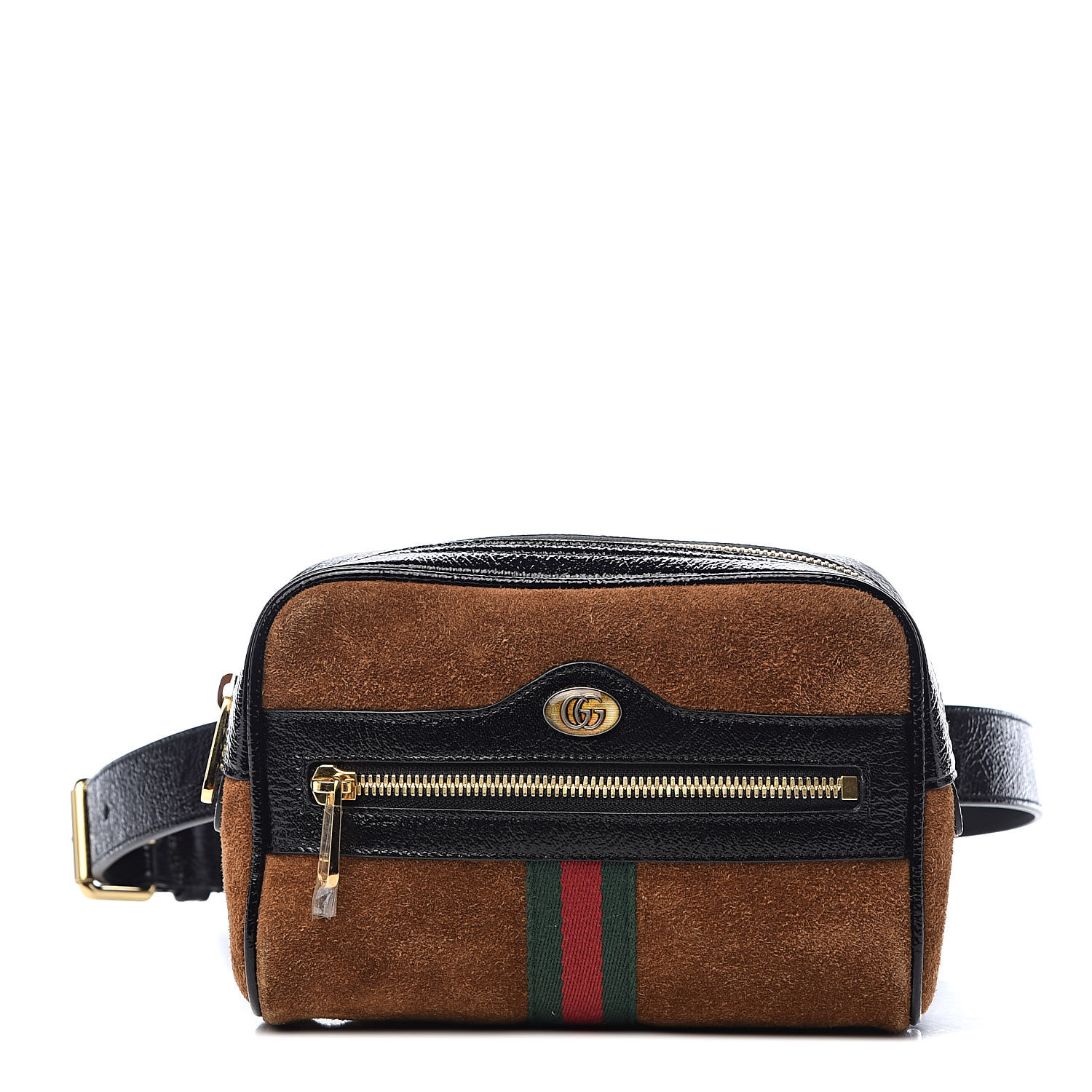 GUCCI Suede Small Ophidia Belt Bag 85 34 Brown 517177