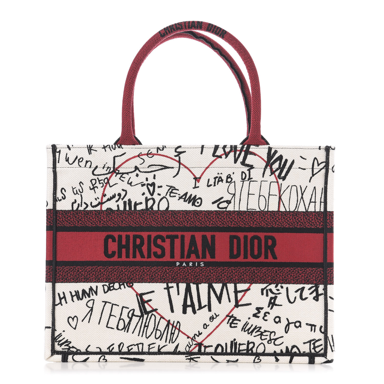 christian dior fabric tote