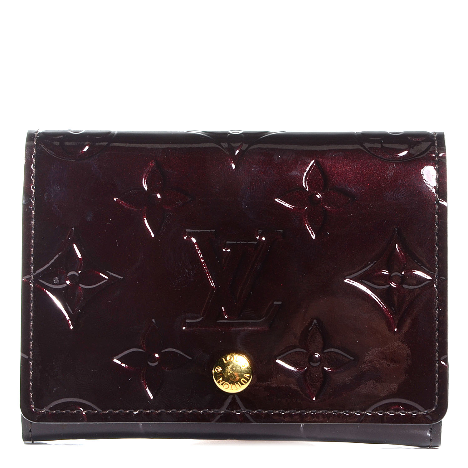 LOUIS VUITTON Vernis Business Card Holder Amarante 78216