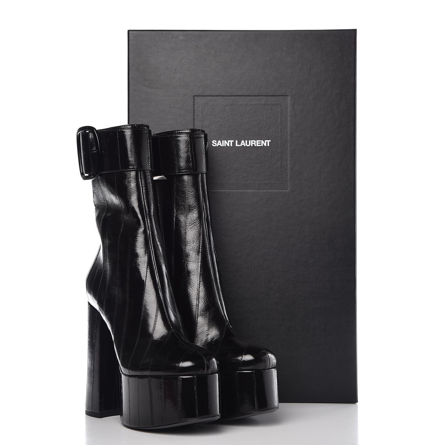 saint laurent billy platform boots