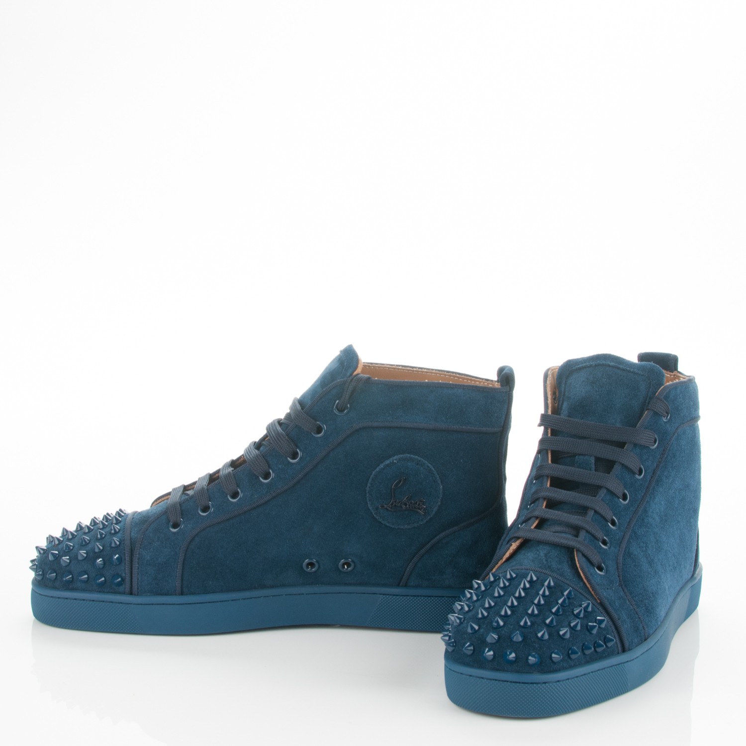 teal louboutins