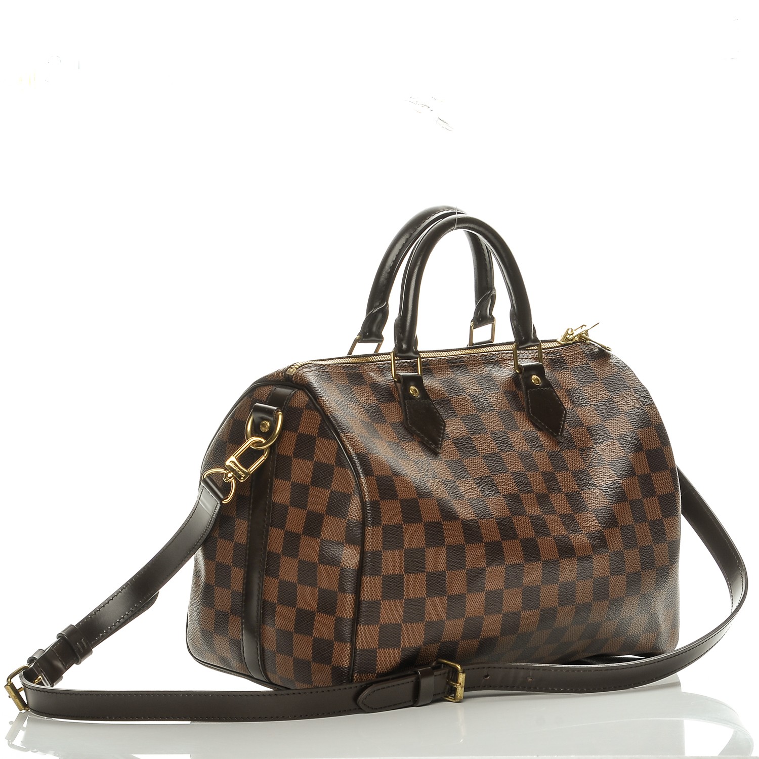 LOUIS VUITTON Damier Ebene Speedy Bandouliere 30 203231