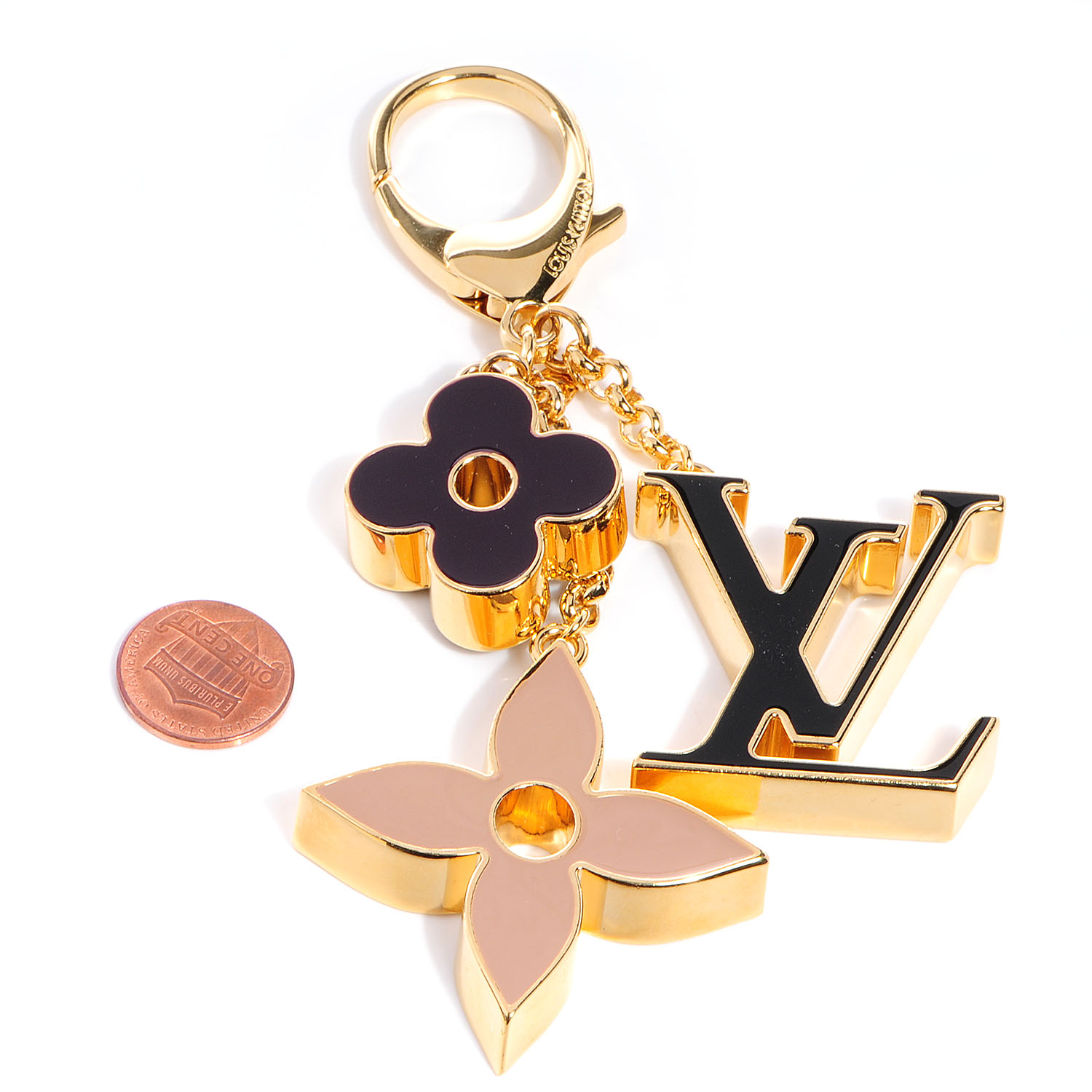louis vuitton bag charm fleur de monogram