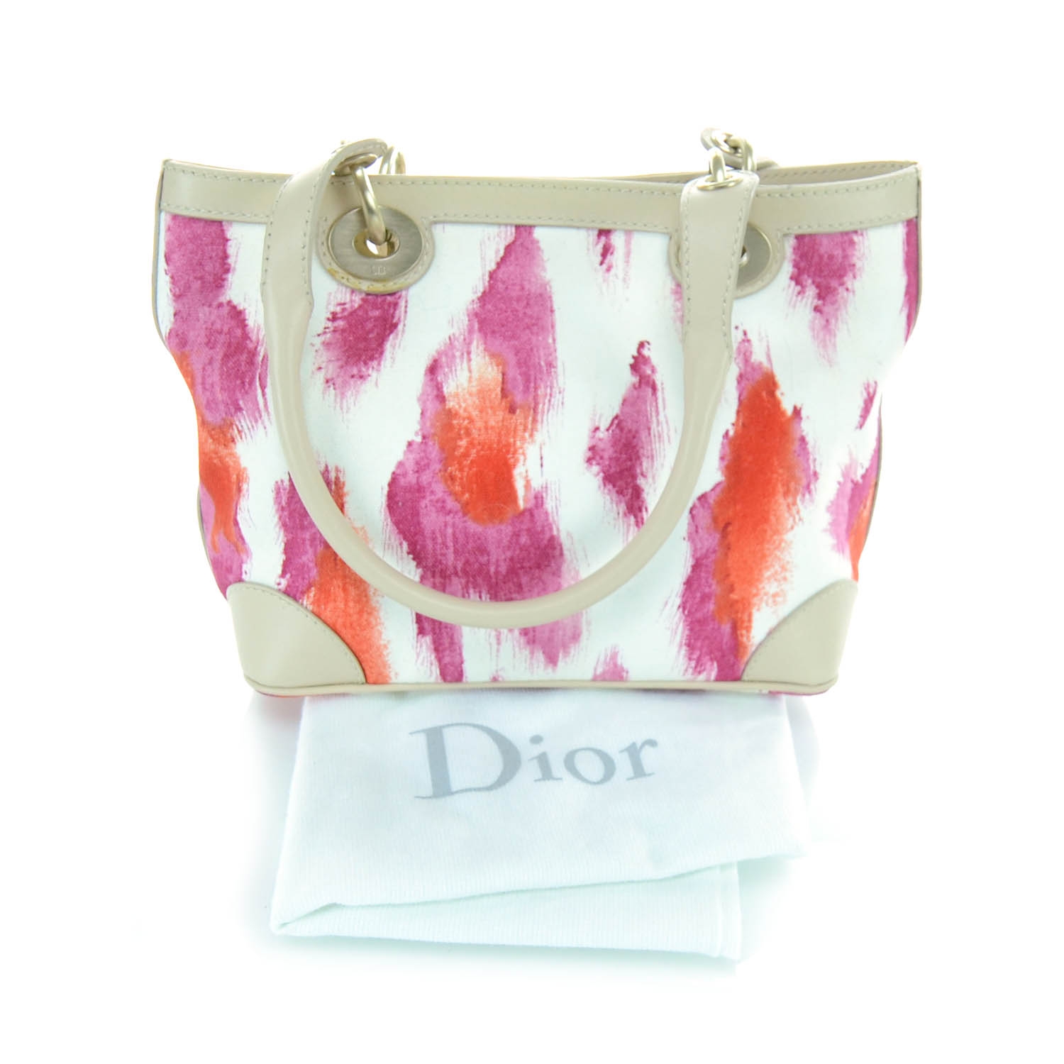leopard christian dior tote