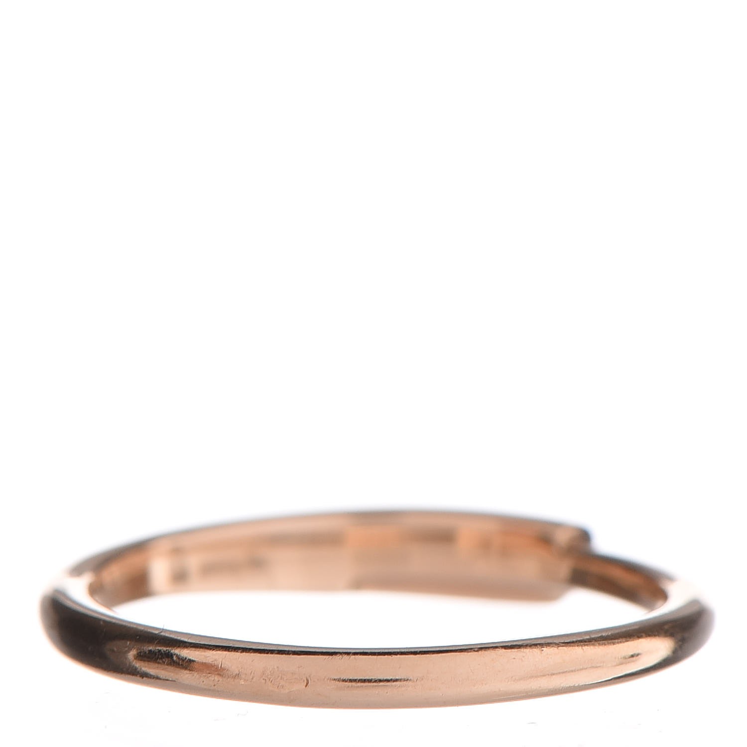 HERMES 18K Rose Gold Diamond Chaine d'Ancre Punk Ring 51 5.75 272411