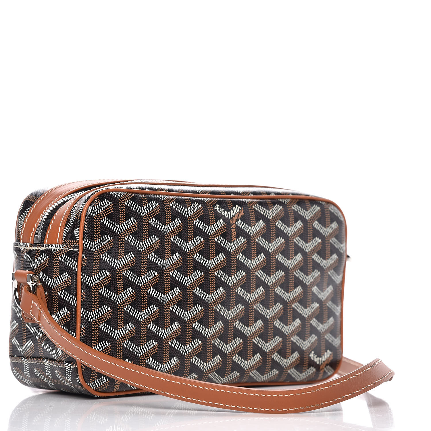 GOYARD Goyardine Amacapvert Crossbody Bag Black Gold 358310