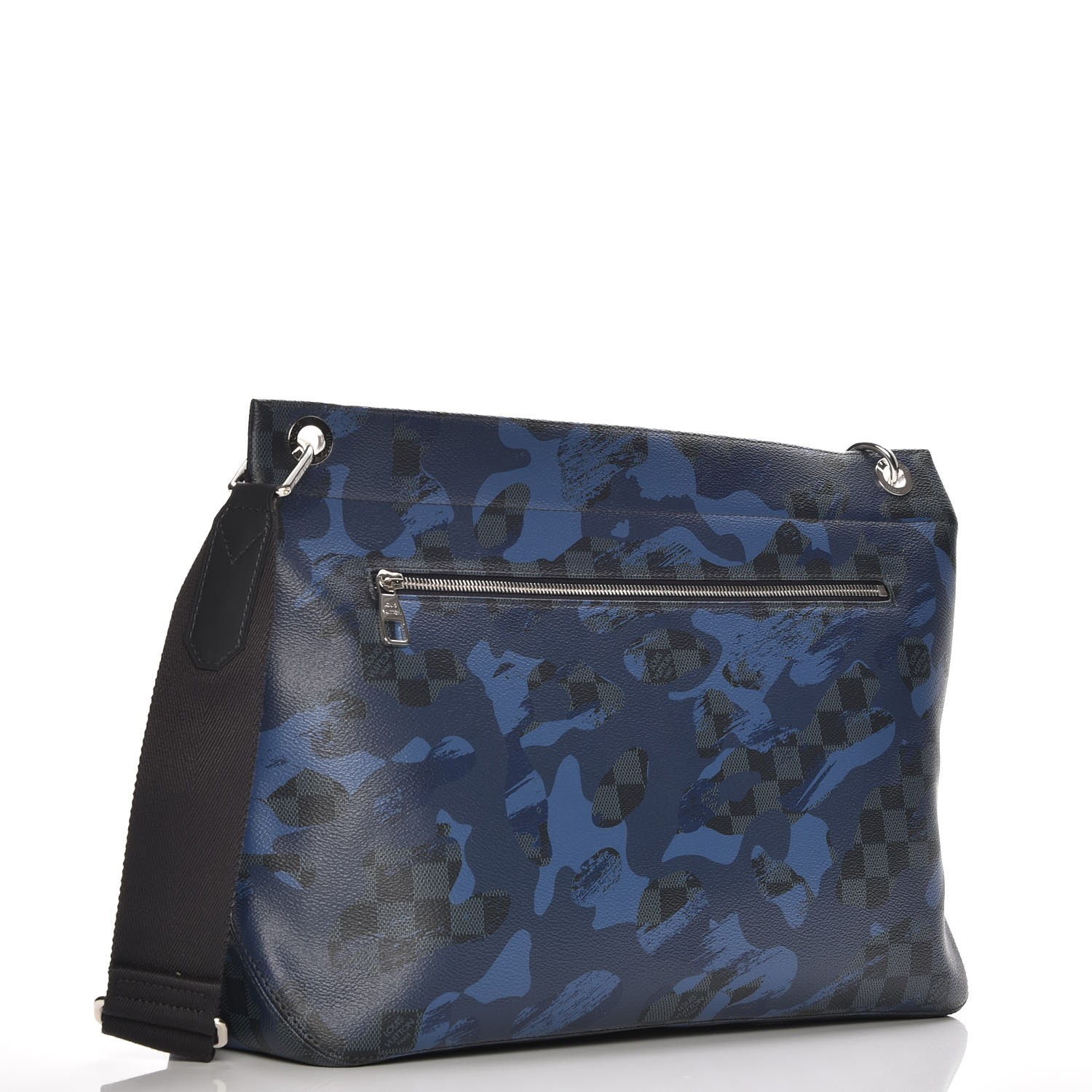 louis vuitton blue messenger bag